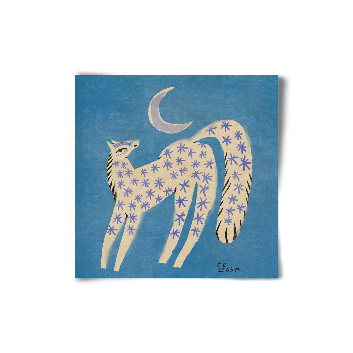 Star horse, 20x20 cm, Keret nélkül