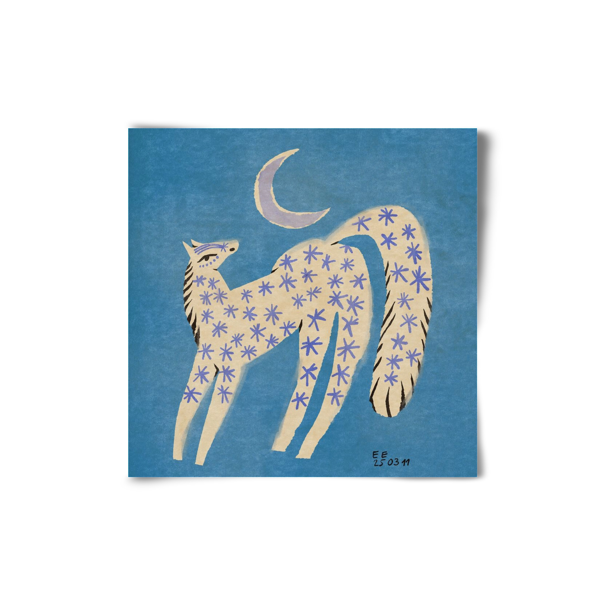 Star horse, 20x20 cm, Keret nélkül