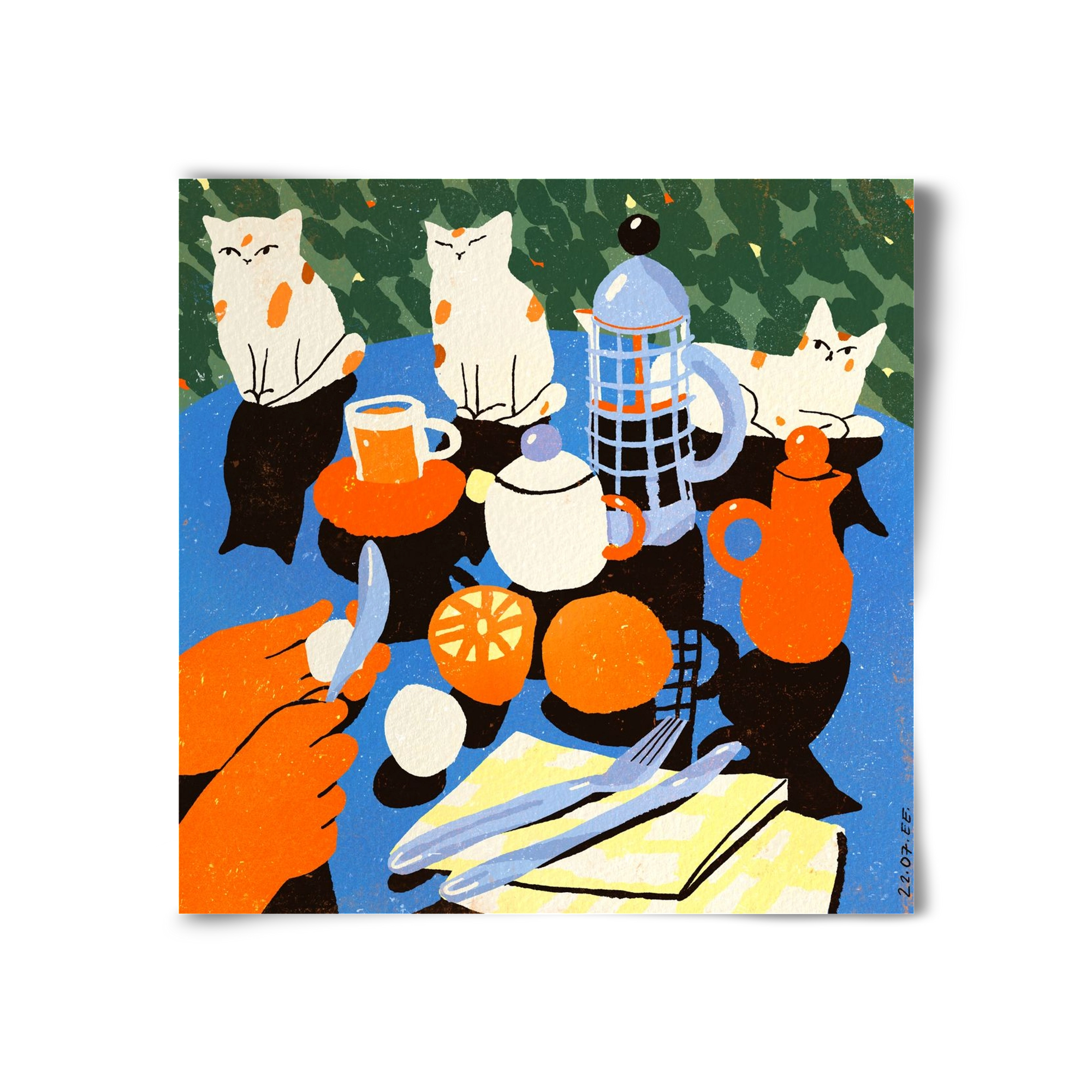 Morning still life, 30x30 cm, Keret nélkül