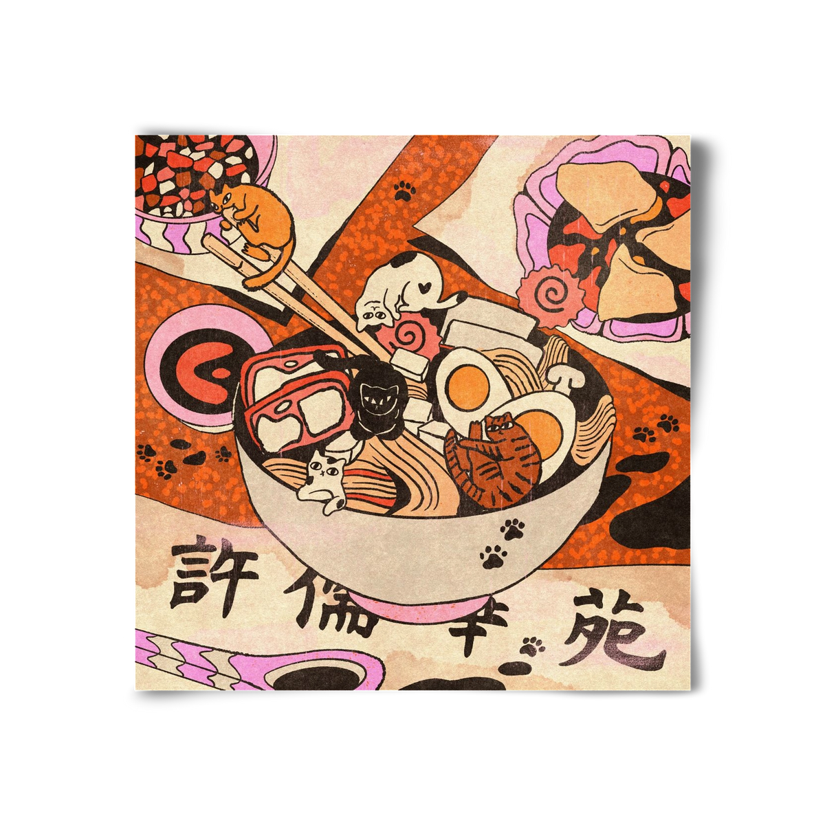 Ramen playground, 30x30 cm, Keret nélkül