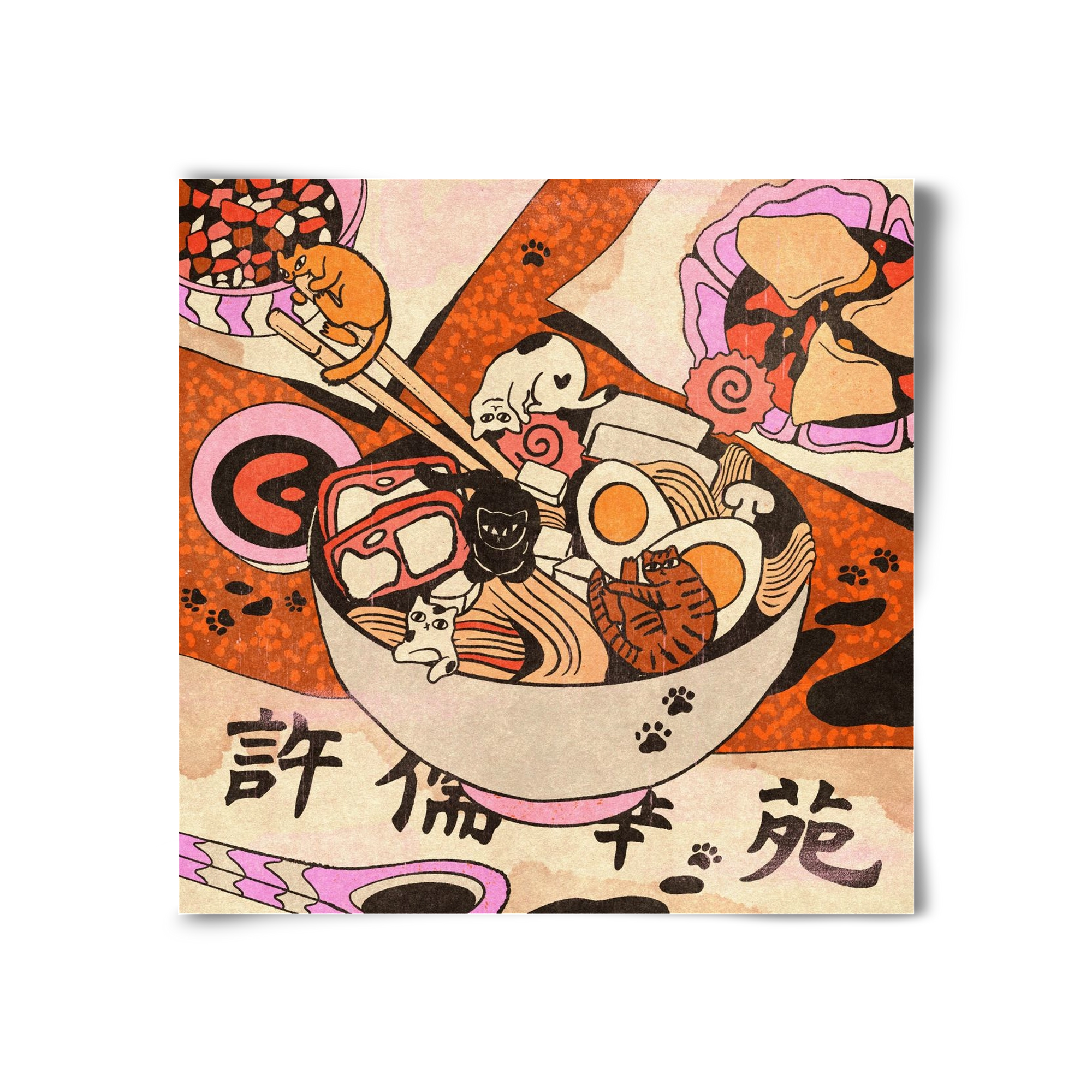 Ramen playground, 30x30 cm, Keret nélkül