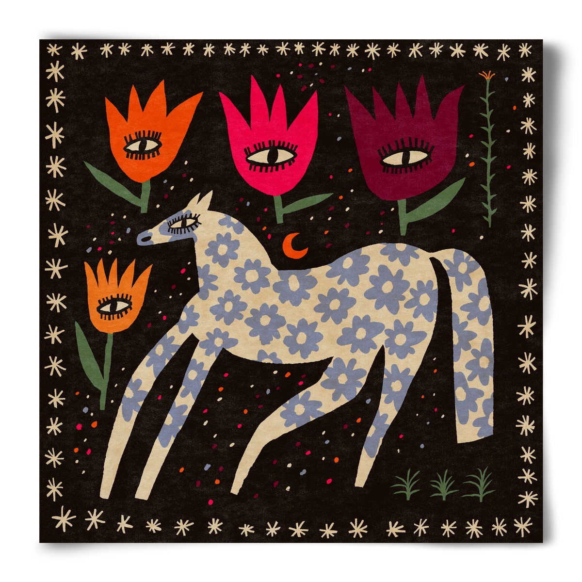 Magic horse, 50x50 cm, Keret nélkül