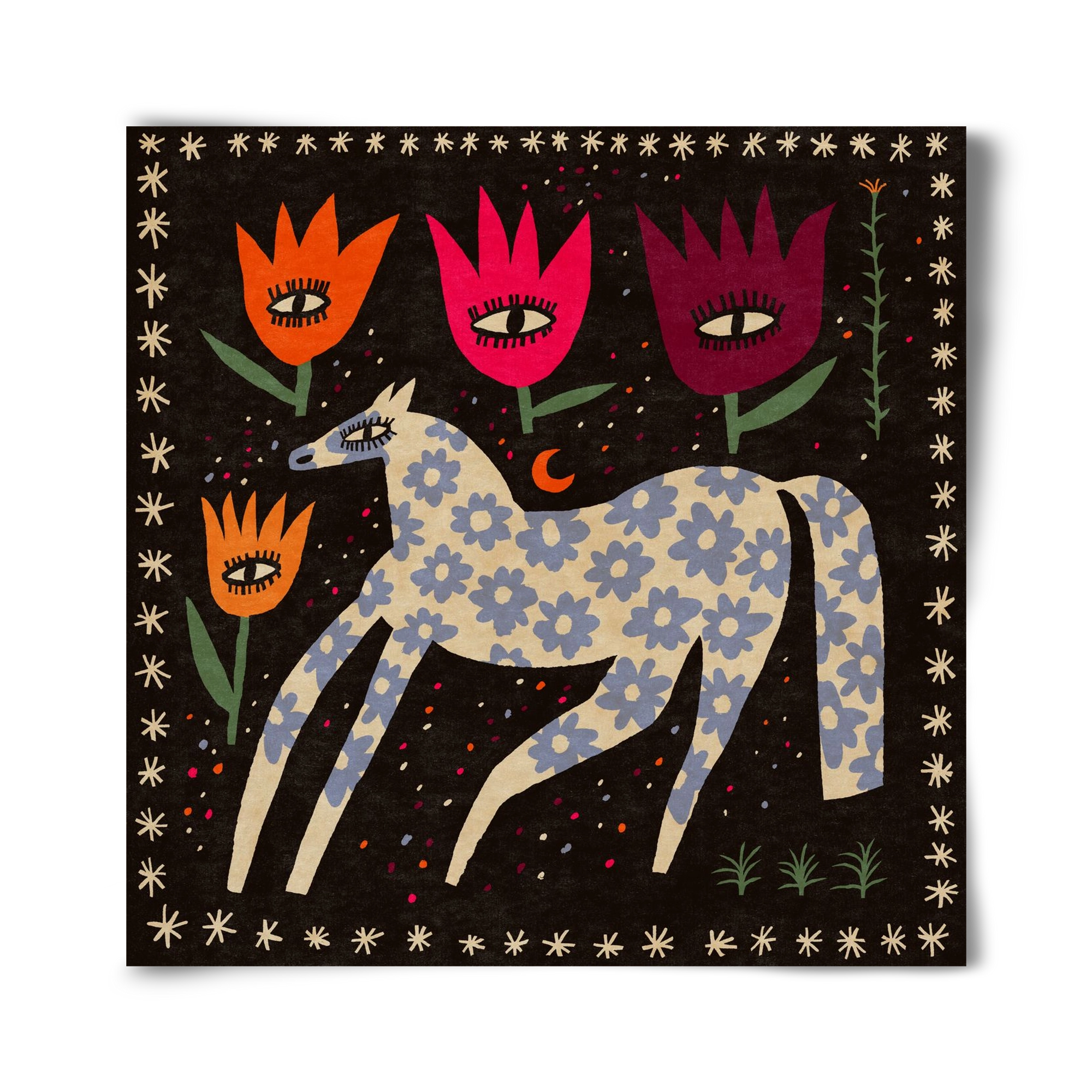 Magic horse, 40x40 cm, Keret nélkül