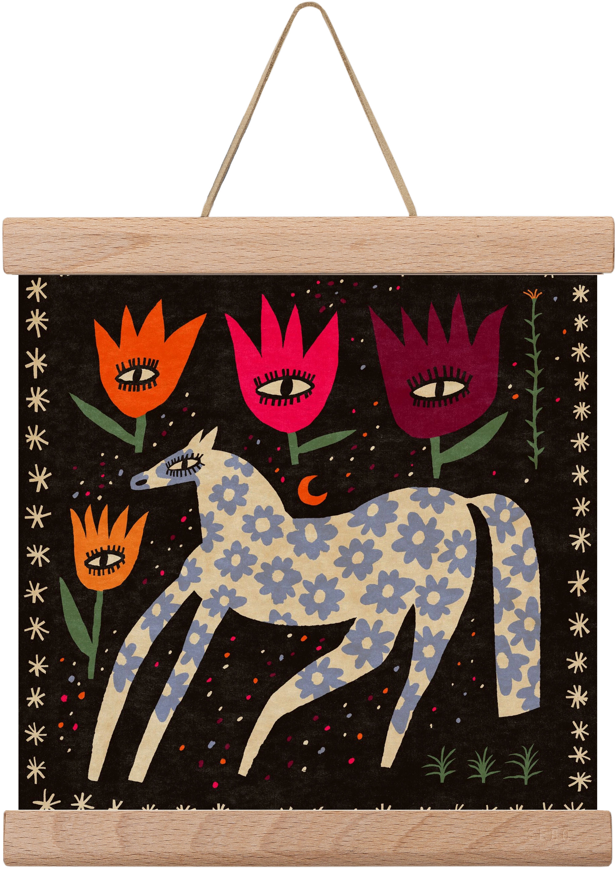 Magic horse, 20x20 cm (20x20 cm), Tölgy akasztó