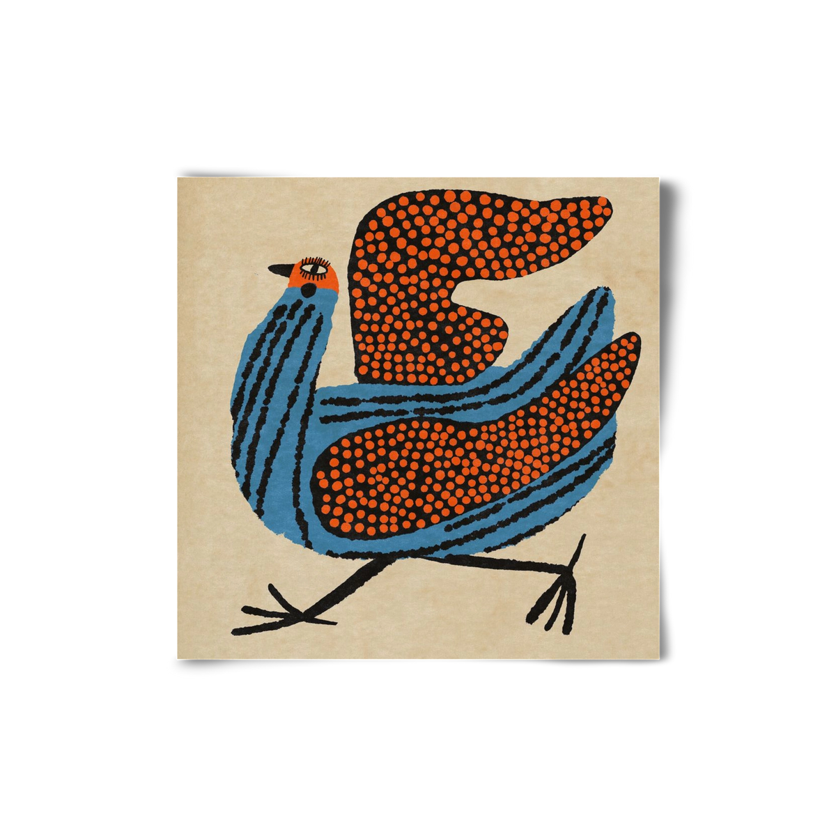 Magic bird, 20x20 cm, Keret nélkül