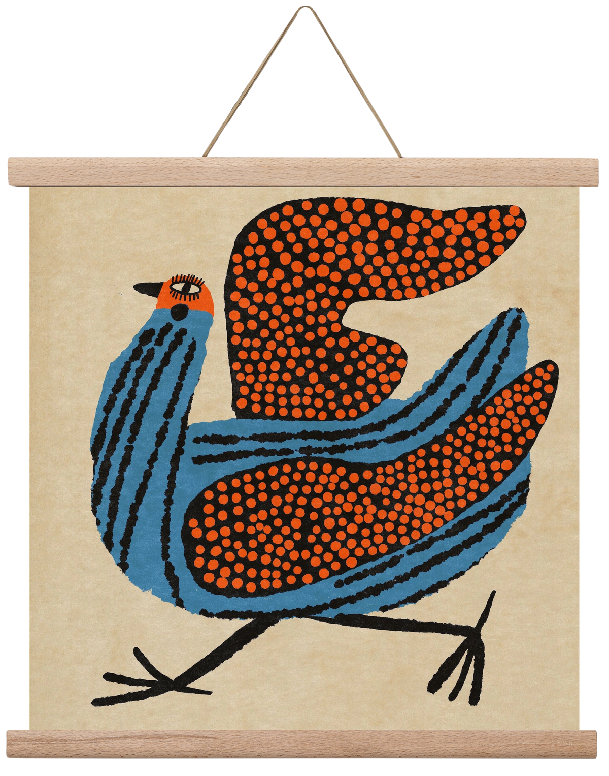 Magic bird, 40x40 cm (40x40 cm), Tölgy akasztó