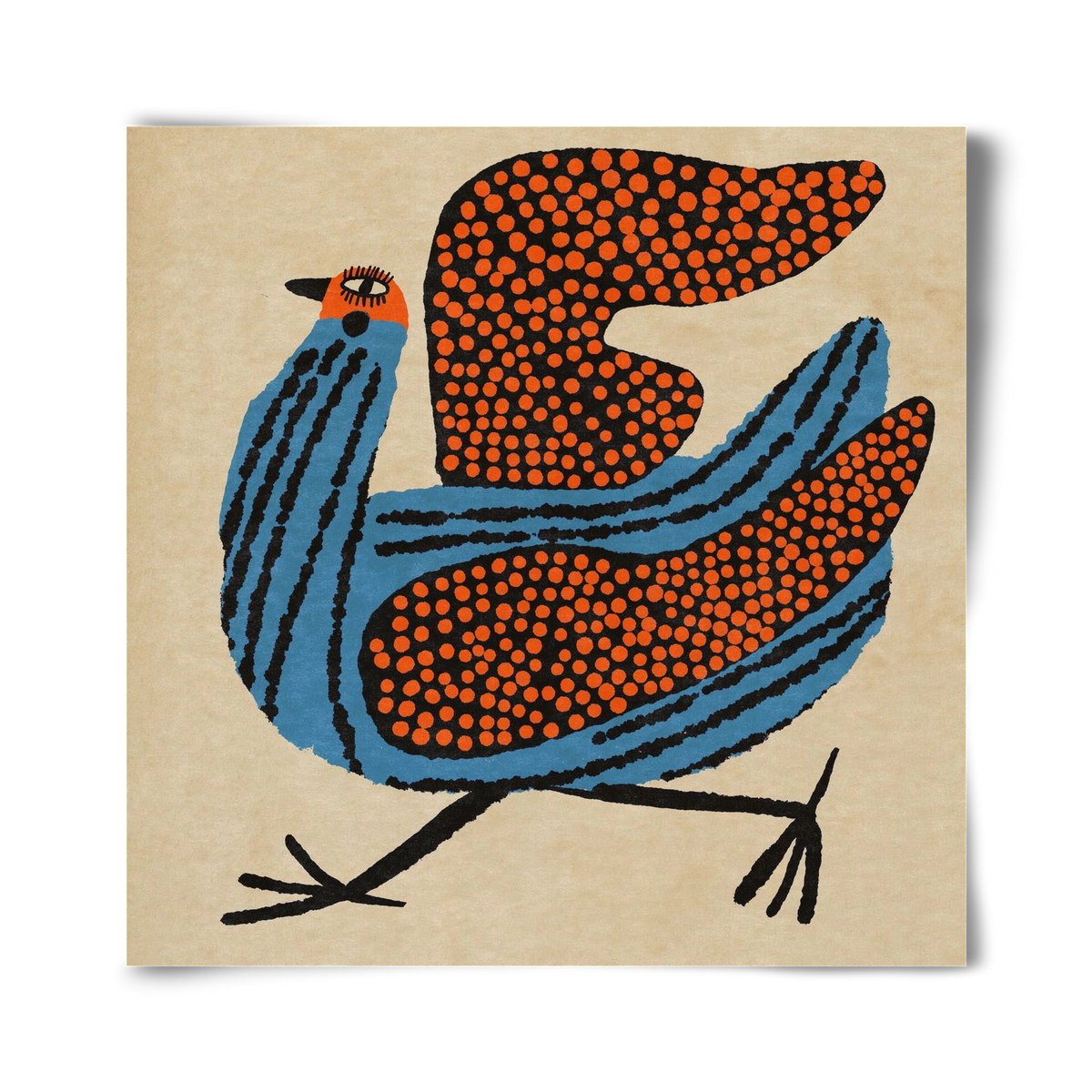 Magic bird, 40x40 cm, Keret nélkül