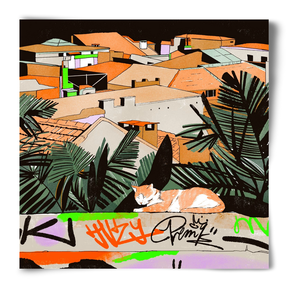 Istanbul night, 50x50 cm, Keret nélkül