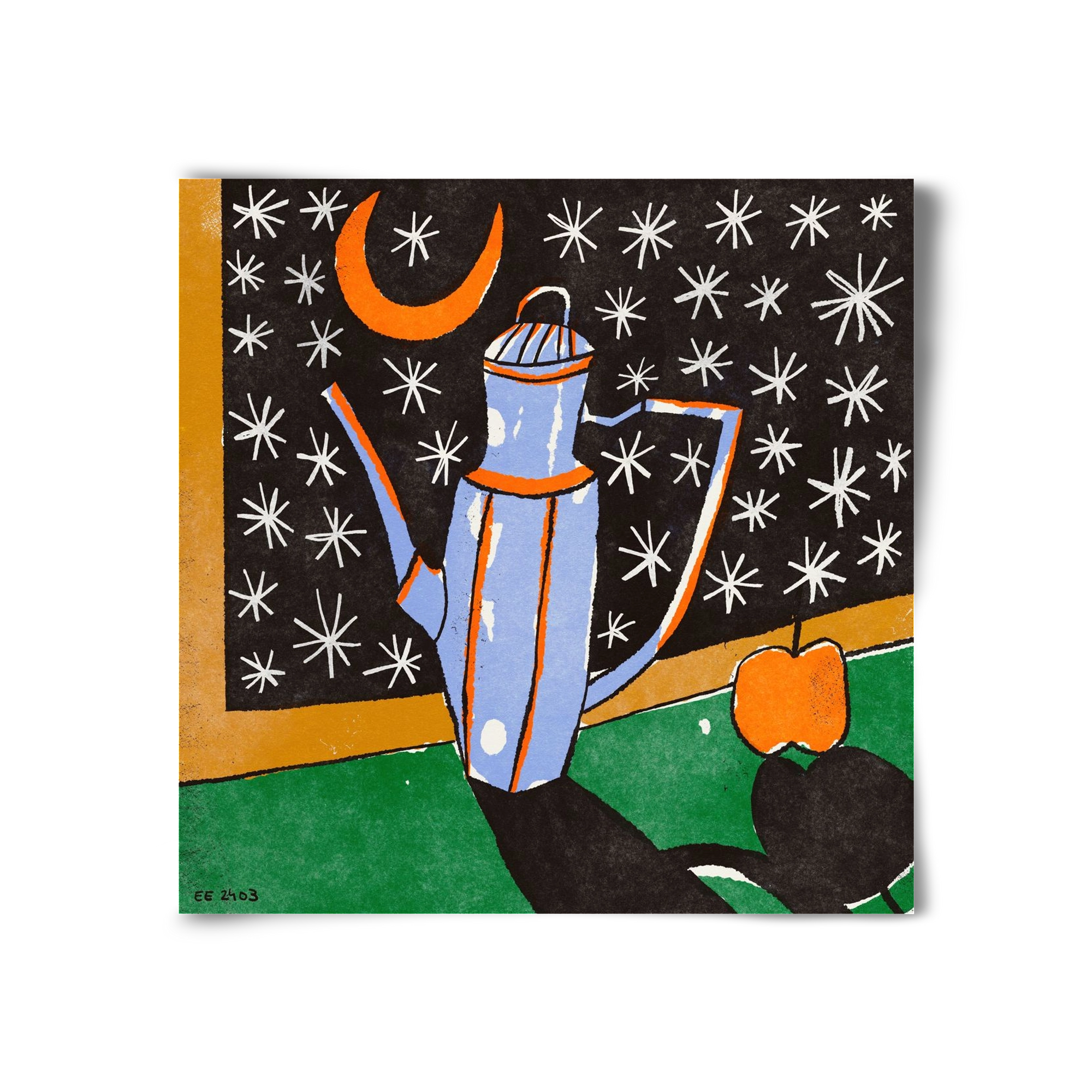 Night tea, 30x30 cm, Keret nélkül