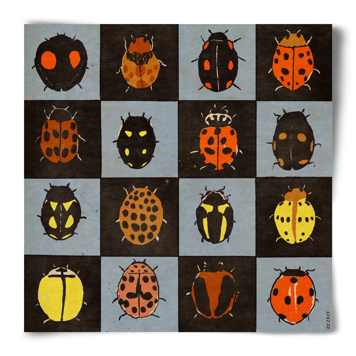 Ladybug bingo, 50x50 cm, Keret nélkül