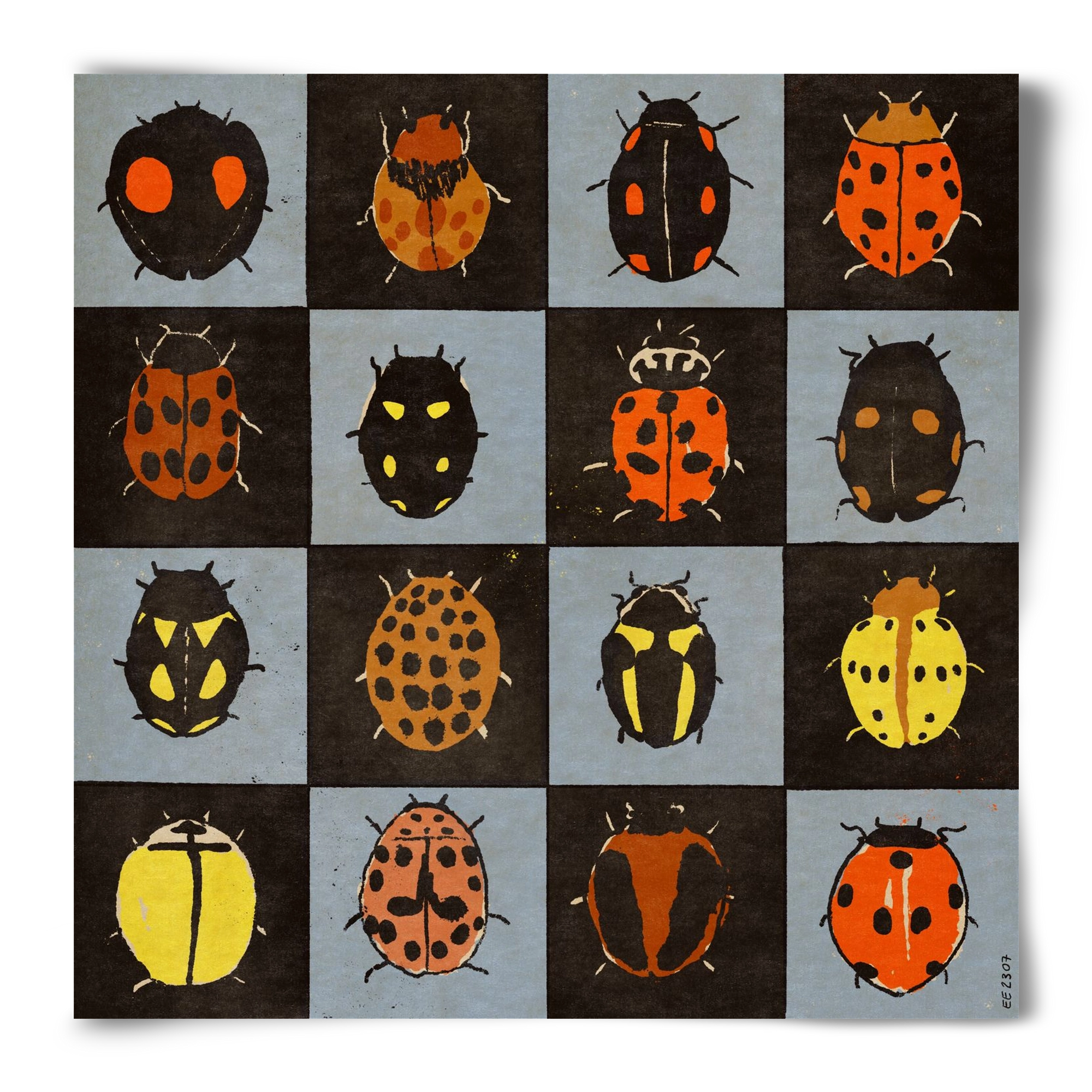 Ladybug bingo, 50x50 cm, Keret nélkül