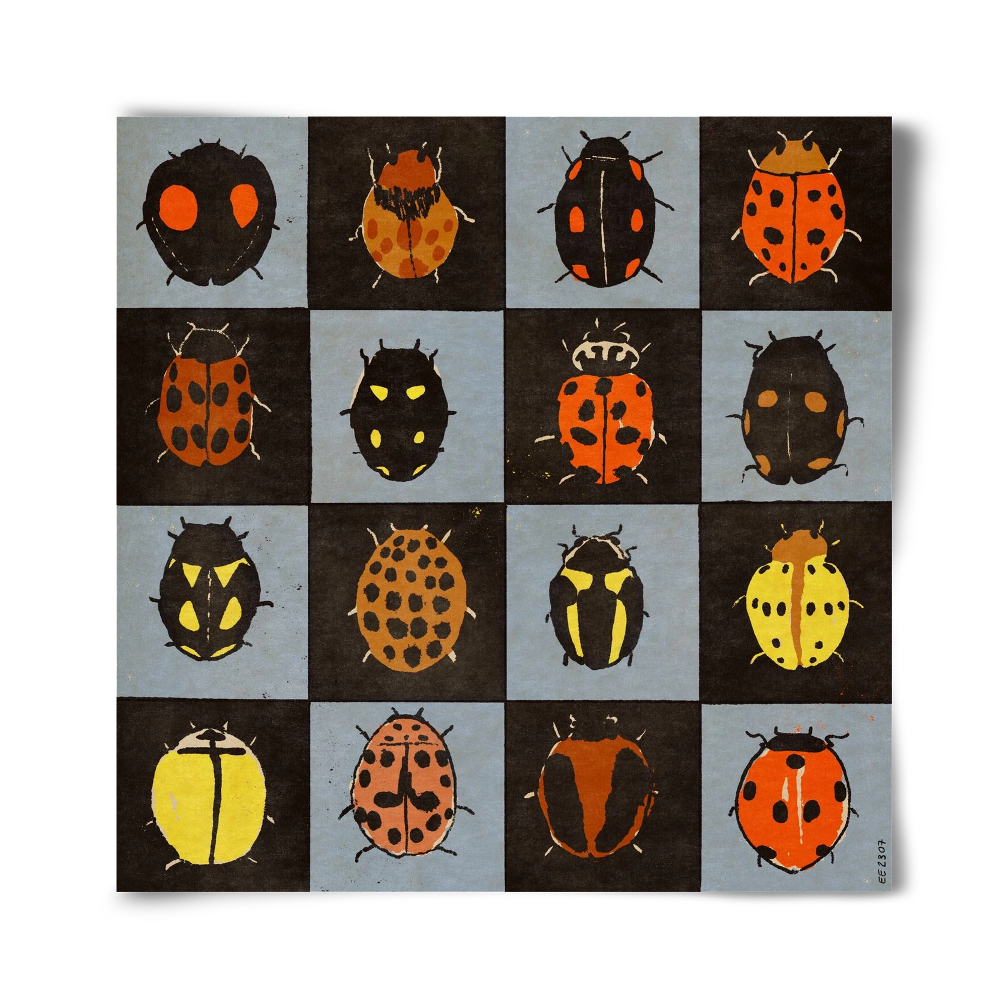 Ladybug bingo, 40x40 cm, Keret nélkül