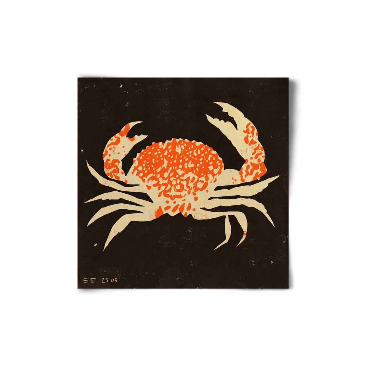 Spotted crab, 20x20 cm, Keret nélkül