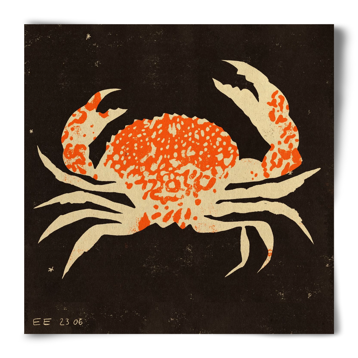 Spotted crab, 50x50 cm, Keret nélkül