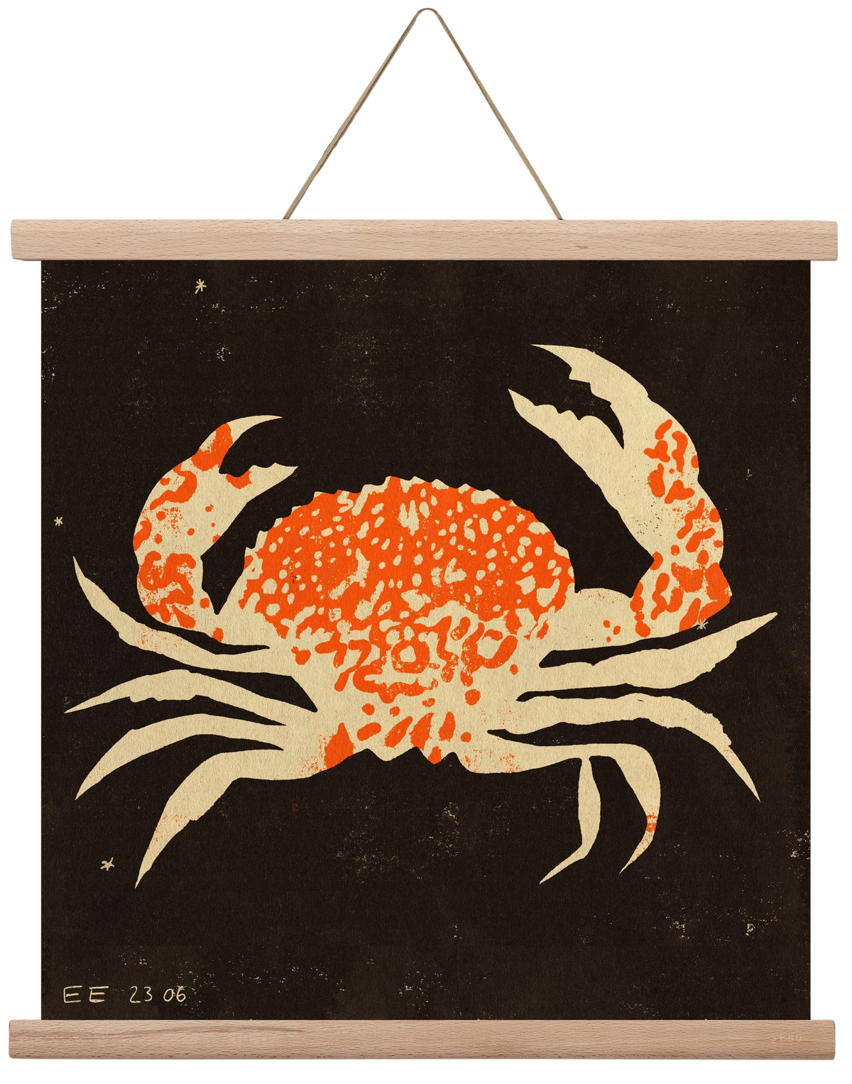 Spotted crab, 40x40 cm (40x40 cm), Tölgy akasztó