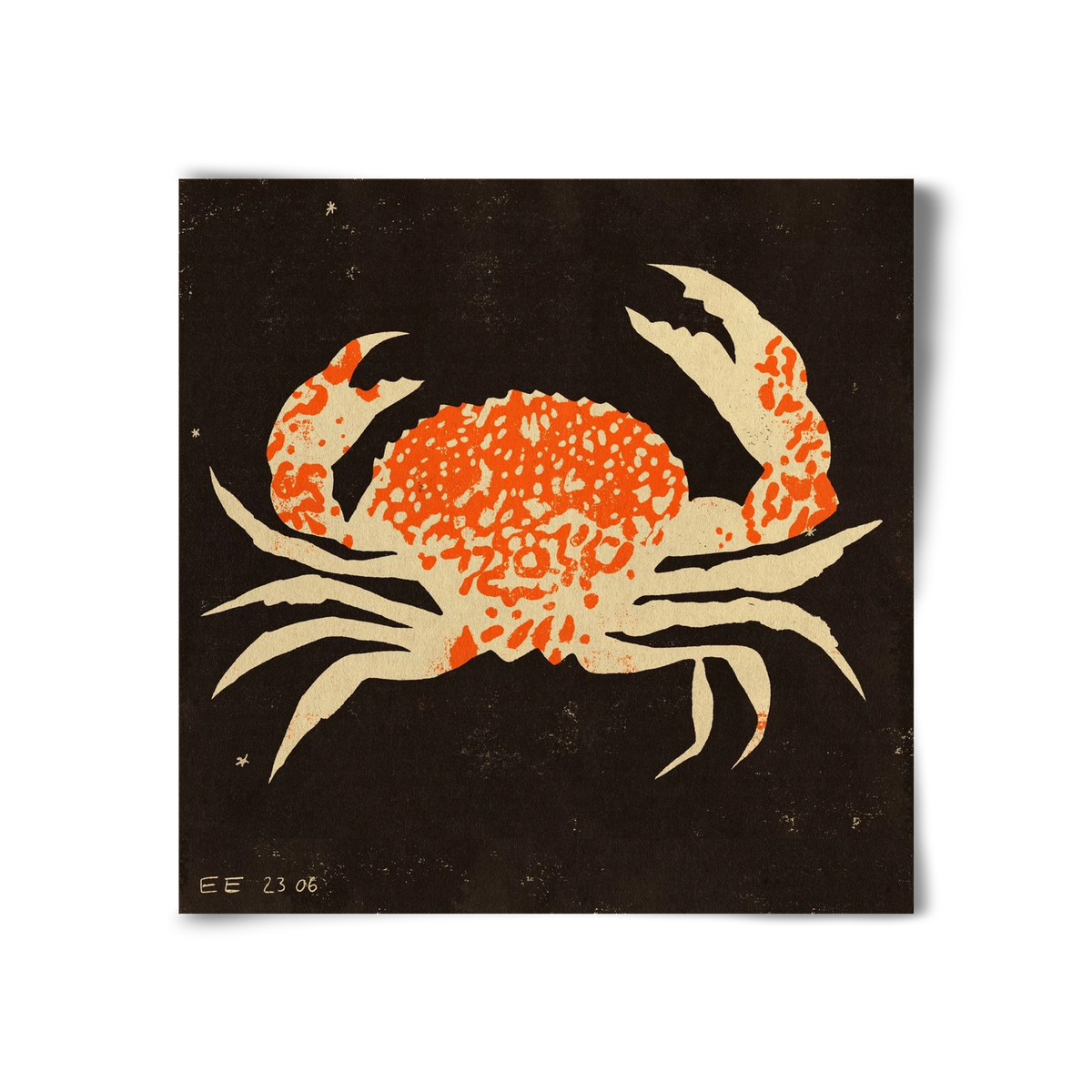 Spotted crab, 30x30 cm, Keret nélkül