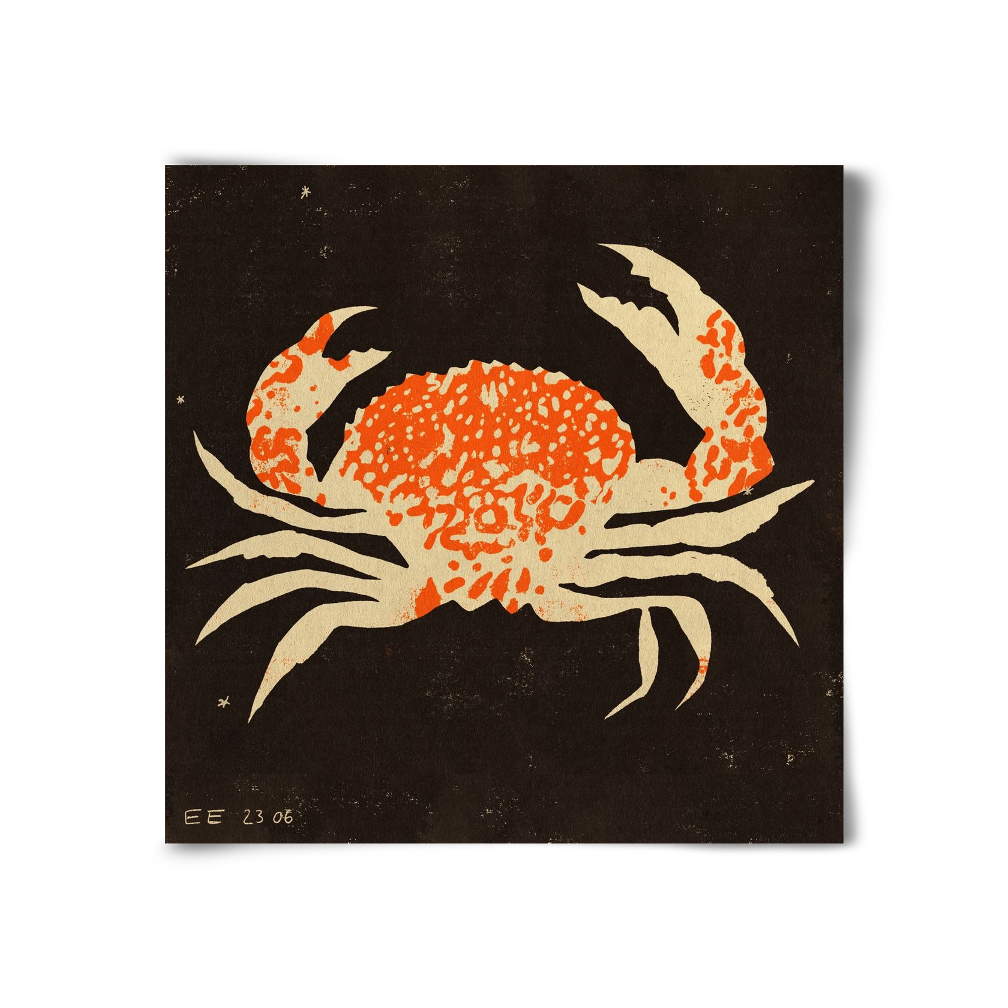 Spotted crab, 30x30 cm, Keret nélkül