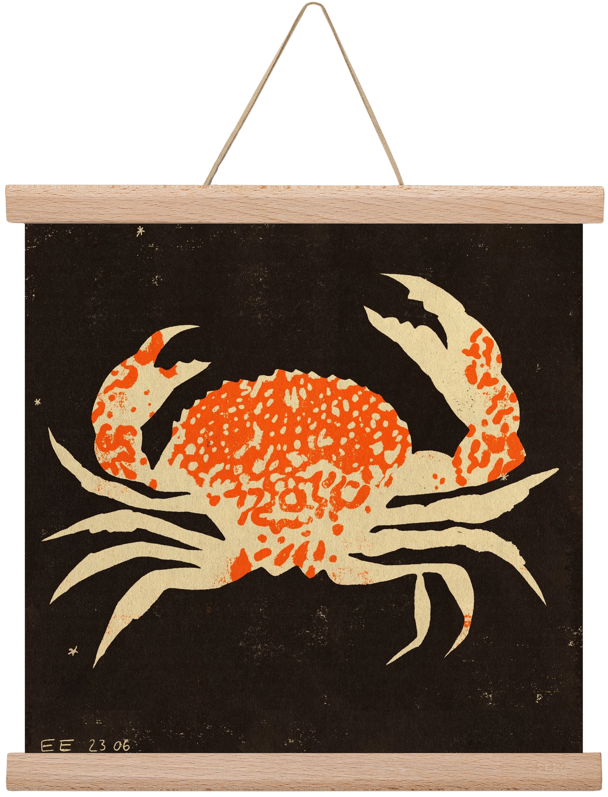 Spotted crab, 30x30 cm (30x30 cm), Tölgy akasztó