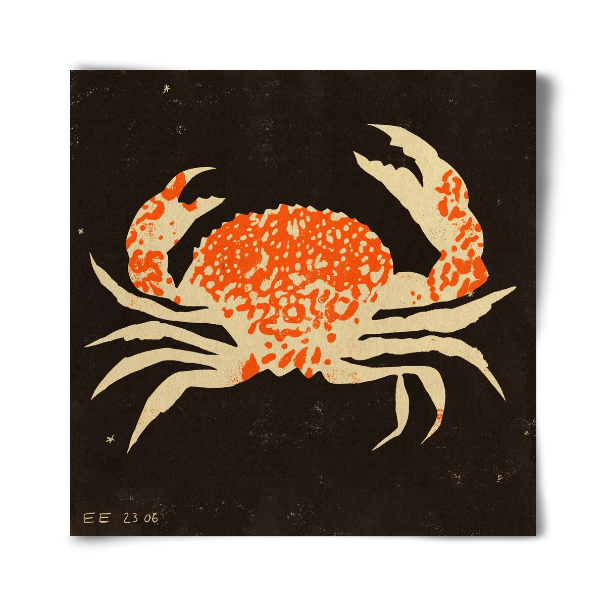 Spotted crab, 40x40 cm, Keret nélkül