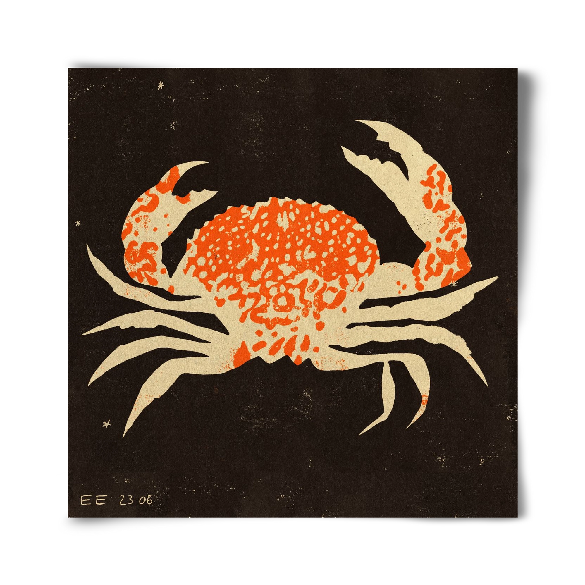 Spotted crab, 40x40 cm, Keret nélkül