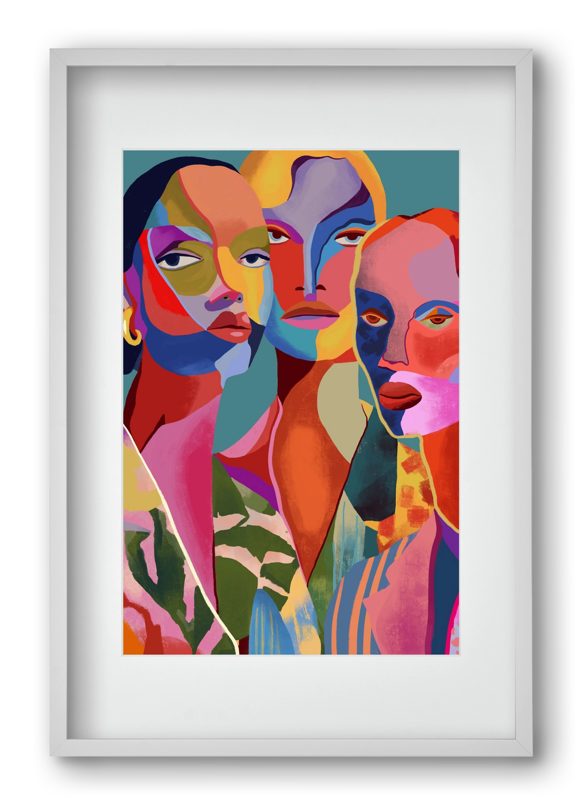 Le Regard, 40x60 cm (30x45 cm), Fehér keret, paszpartuval