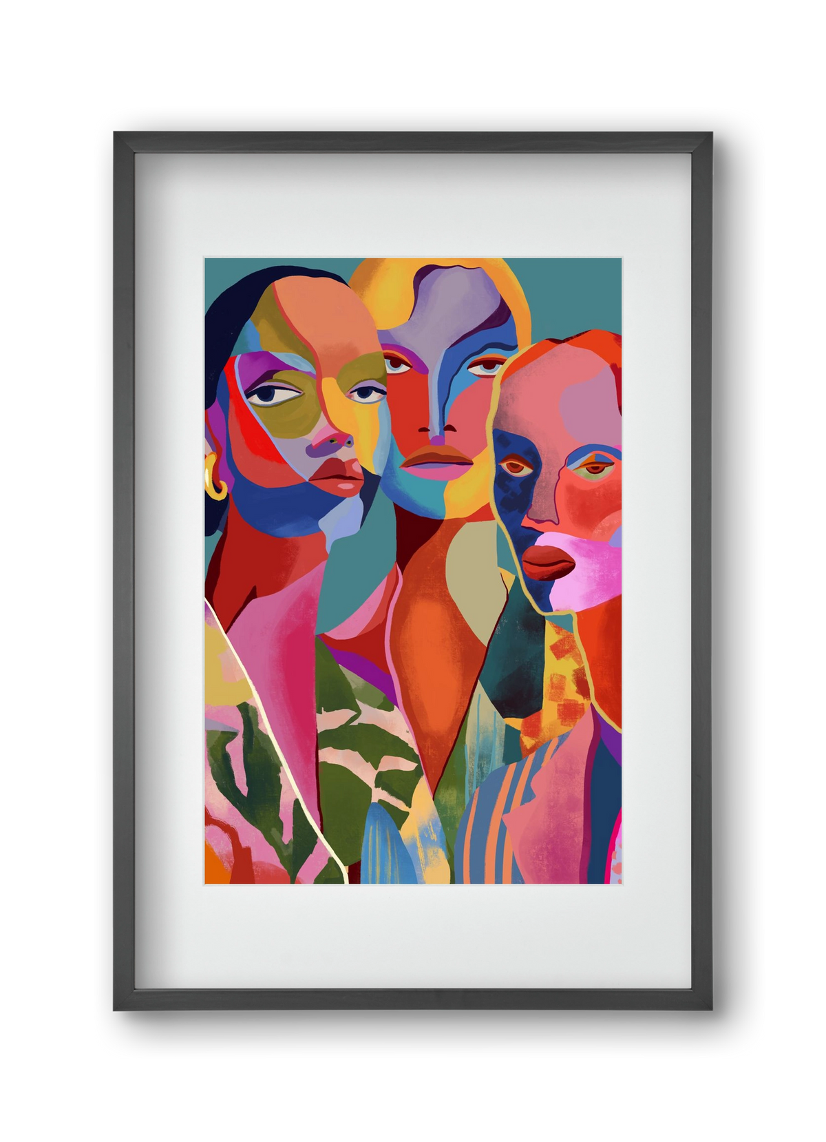 Le Regard, 30x45 cm (20x30 cm), Fekete keret, paszpartuval