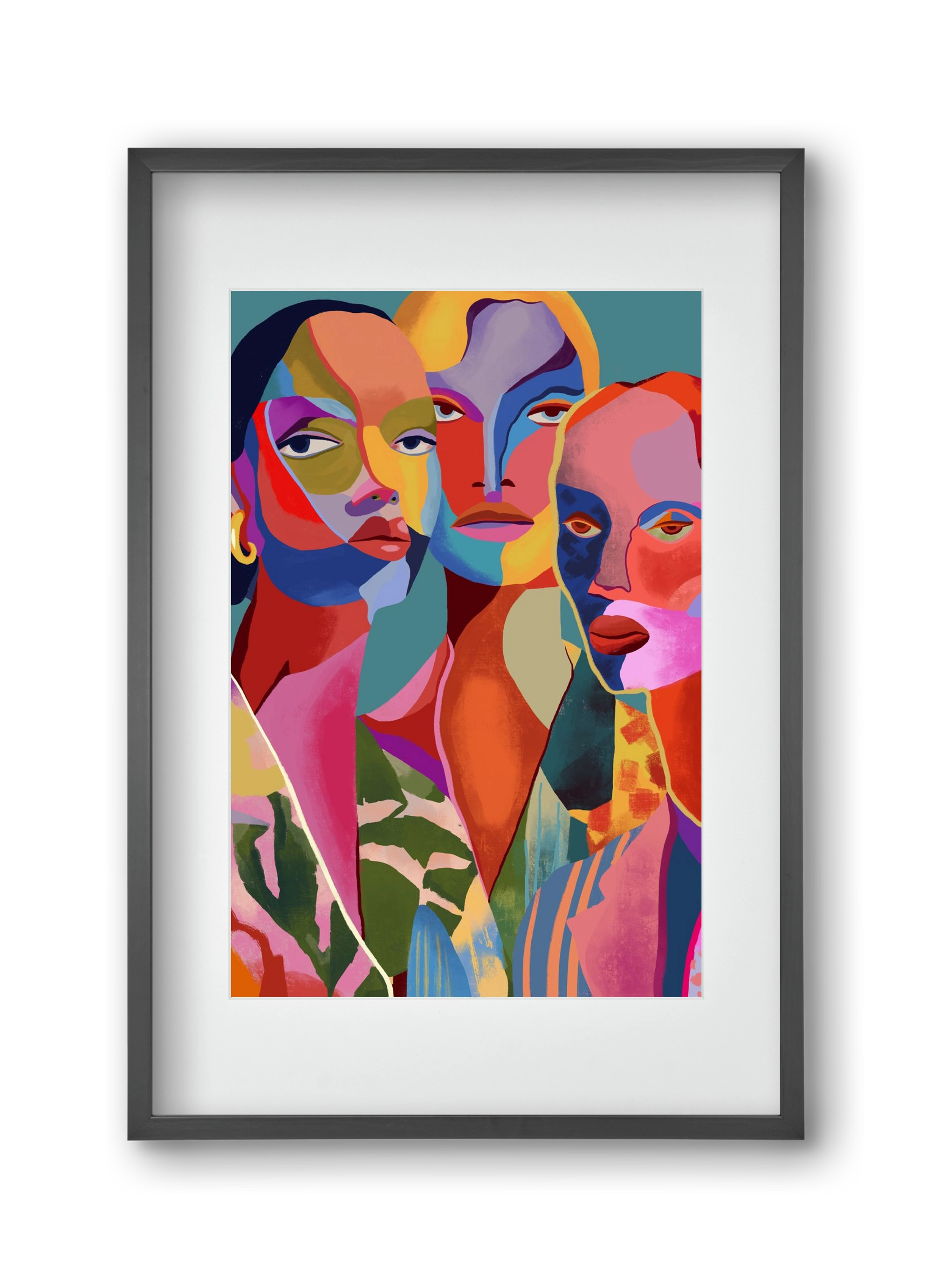 Le Regard, 30x45 cm (20x30 cm), Fekete keret, paszpartuval