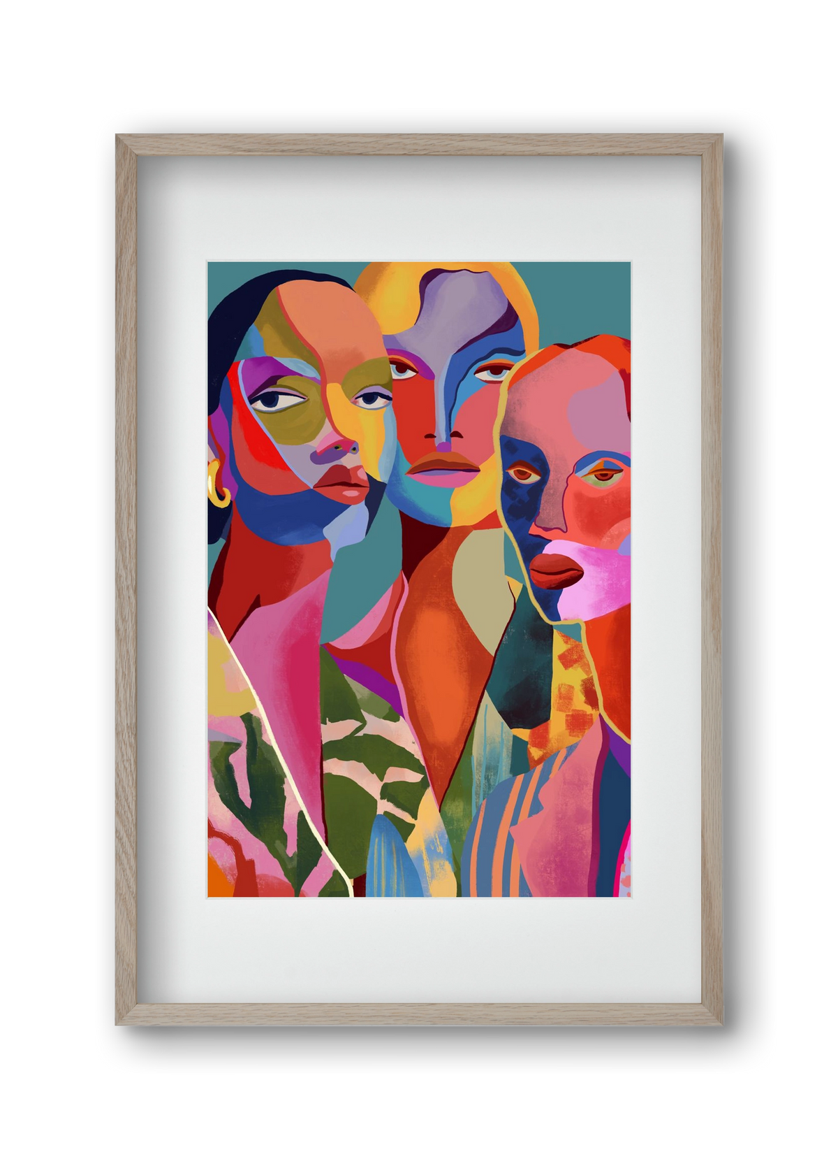 Le Regard, 30x45 cm (20x30 cm), Tölgy keret, paszpartuval