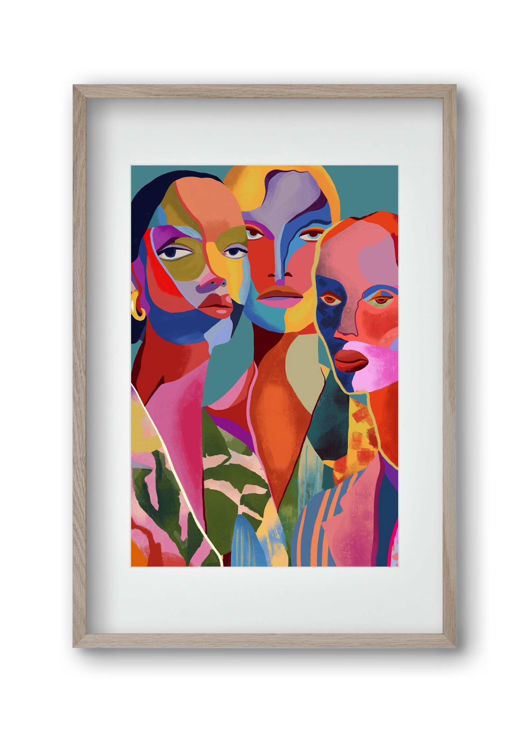 Le Regard, 30x45 cm (20x30 cm), Tölgy keret, paszpartuval