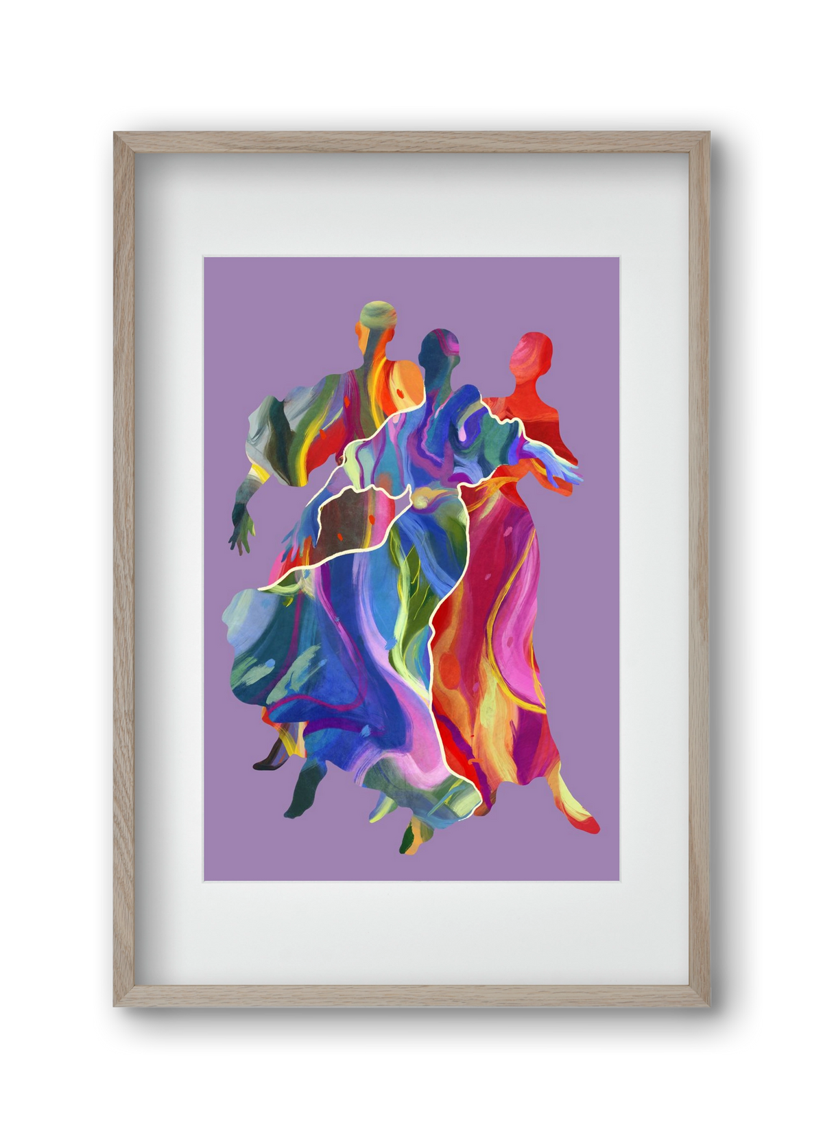 Les Danseuses, 30x45 cm (20x30 cm), Tölgy keret, paszpartuval