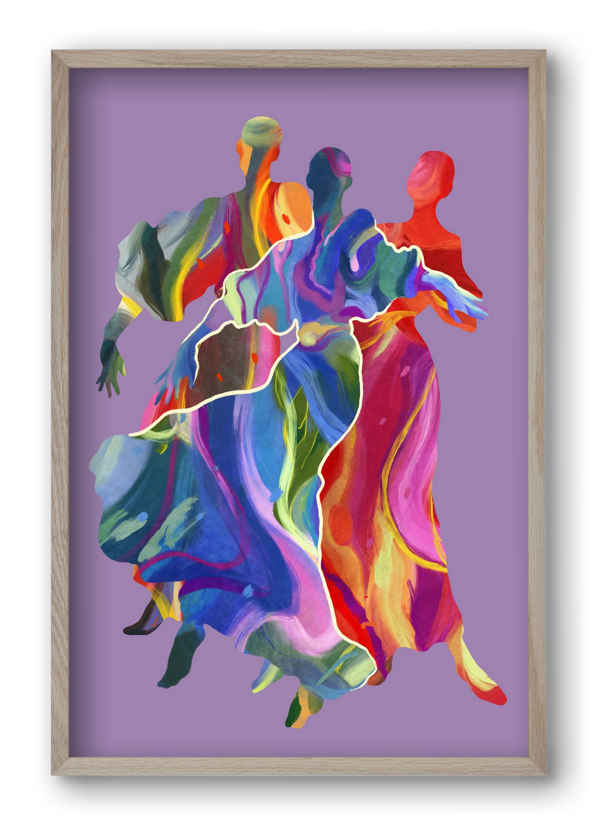 Les Danseuses, 40x60 cm (40x60 cm), Tölgy keret