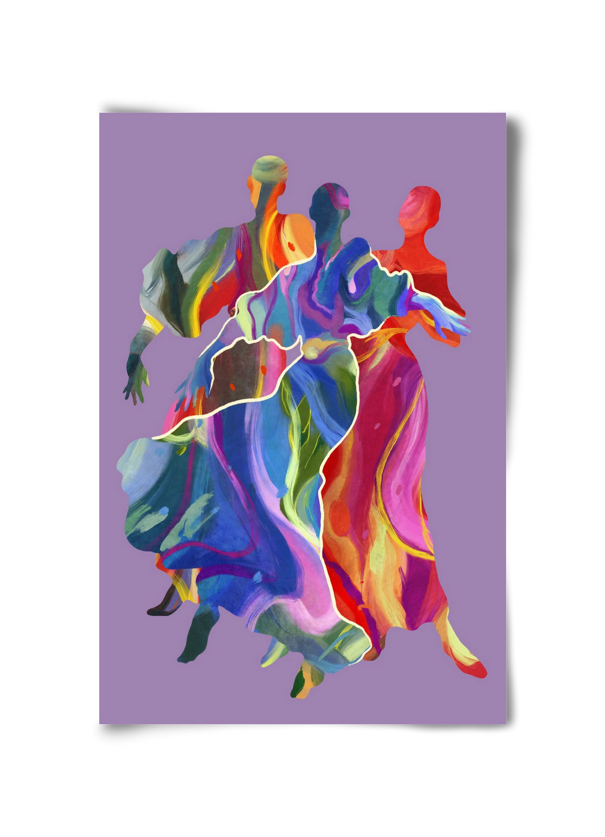 Les Danseuses, 30x45 cm, Keret nélkül