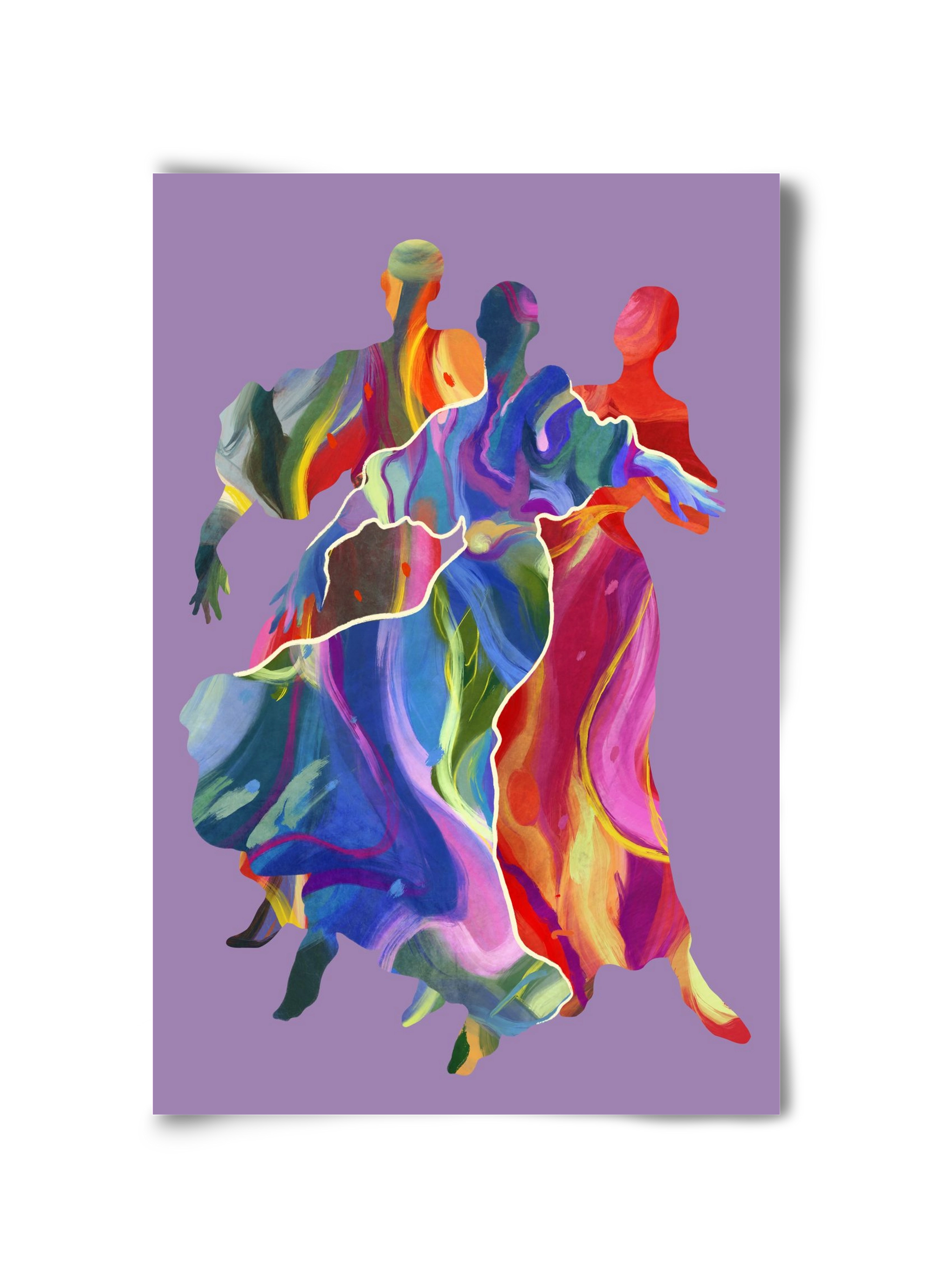 Les Danseuses, 30x45 cm, Keret nélkül