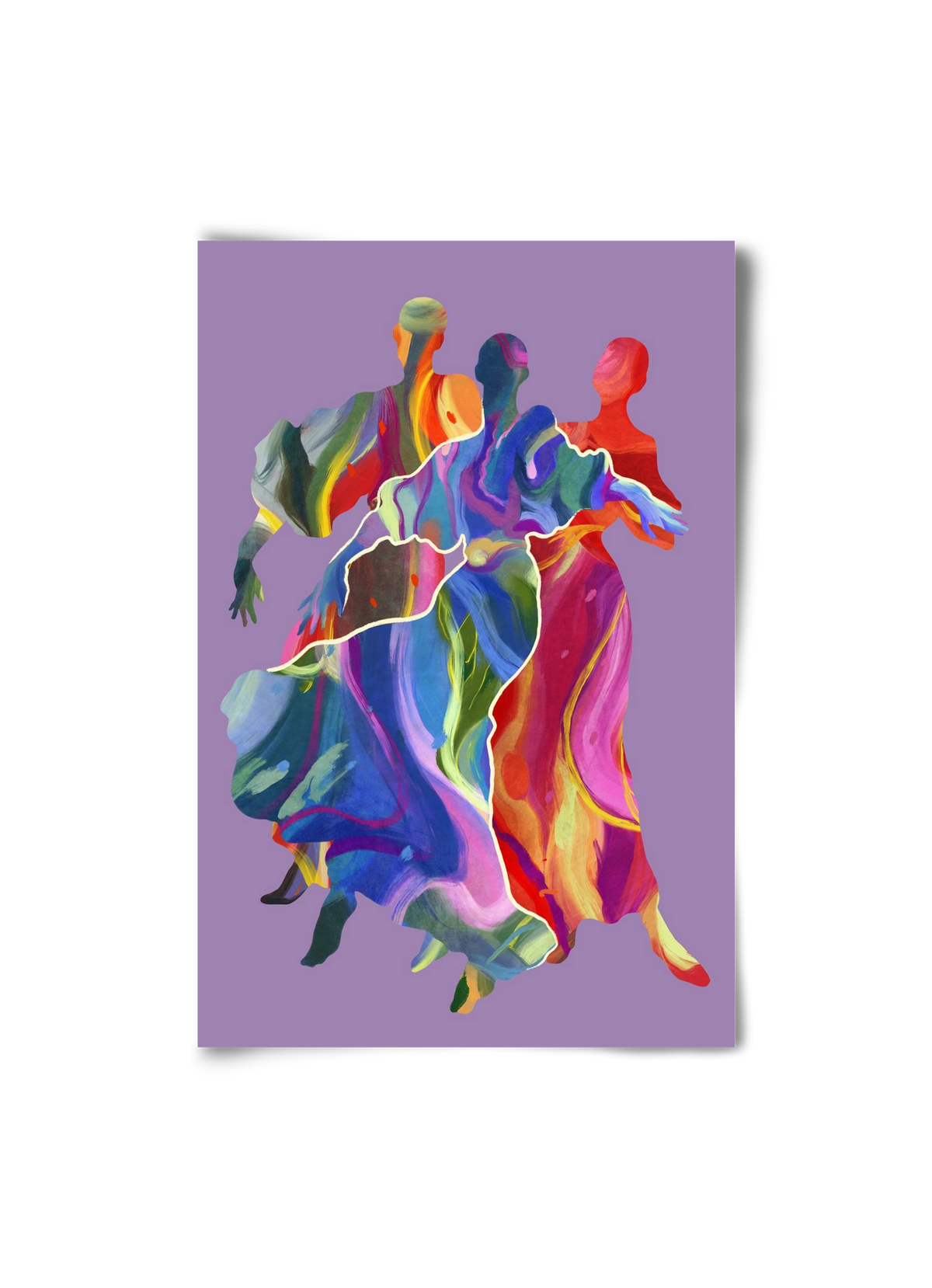 Les Danseuses, 20x30 cm, Keret nélkül