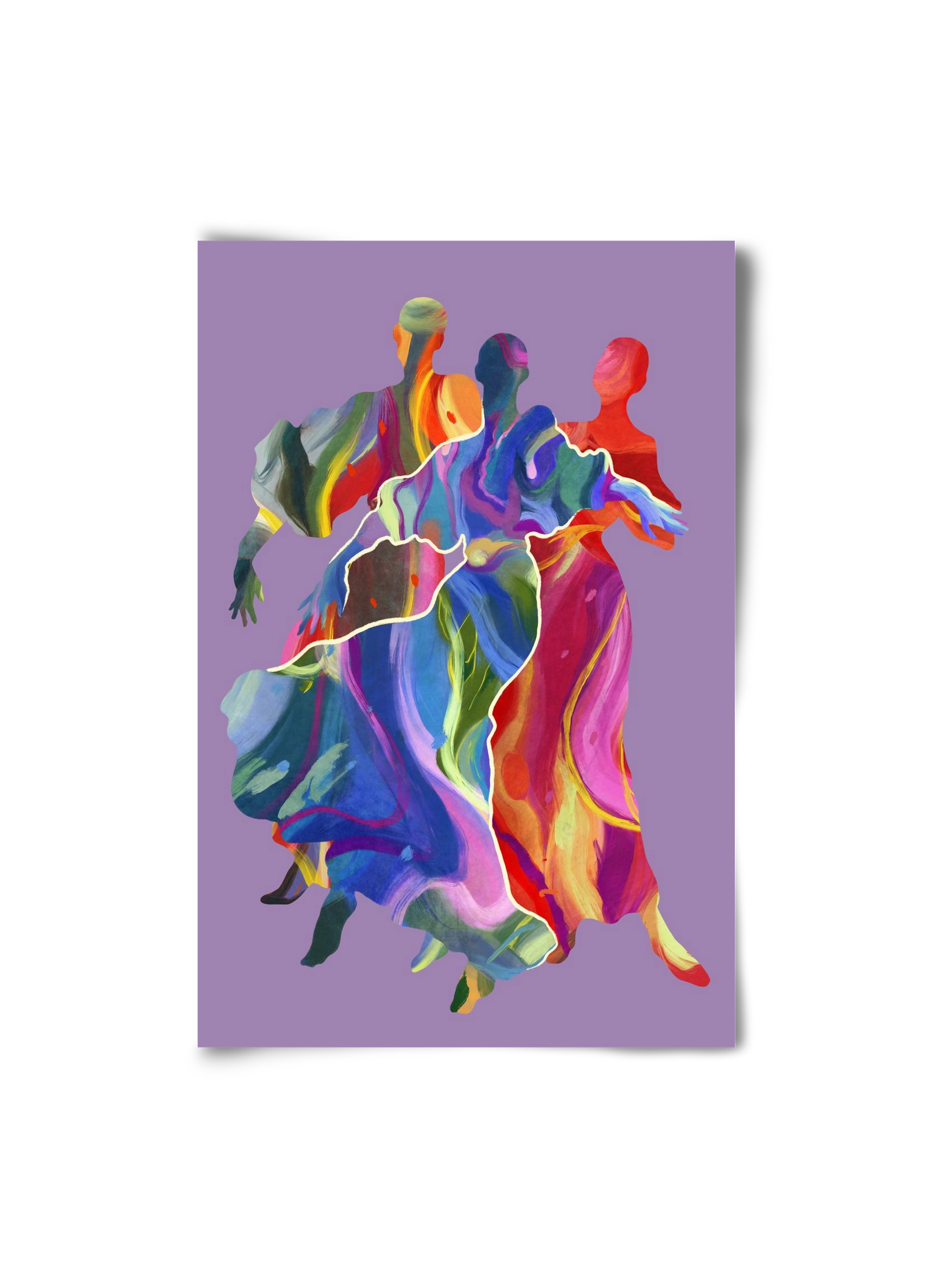 Les Danseuses, 20x30 cm, Keret nélkül