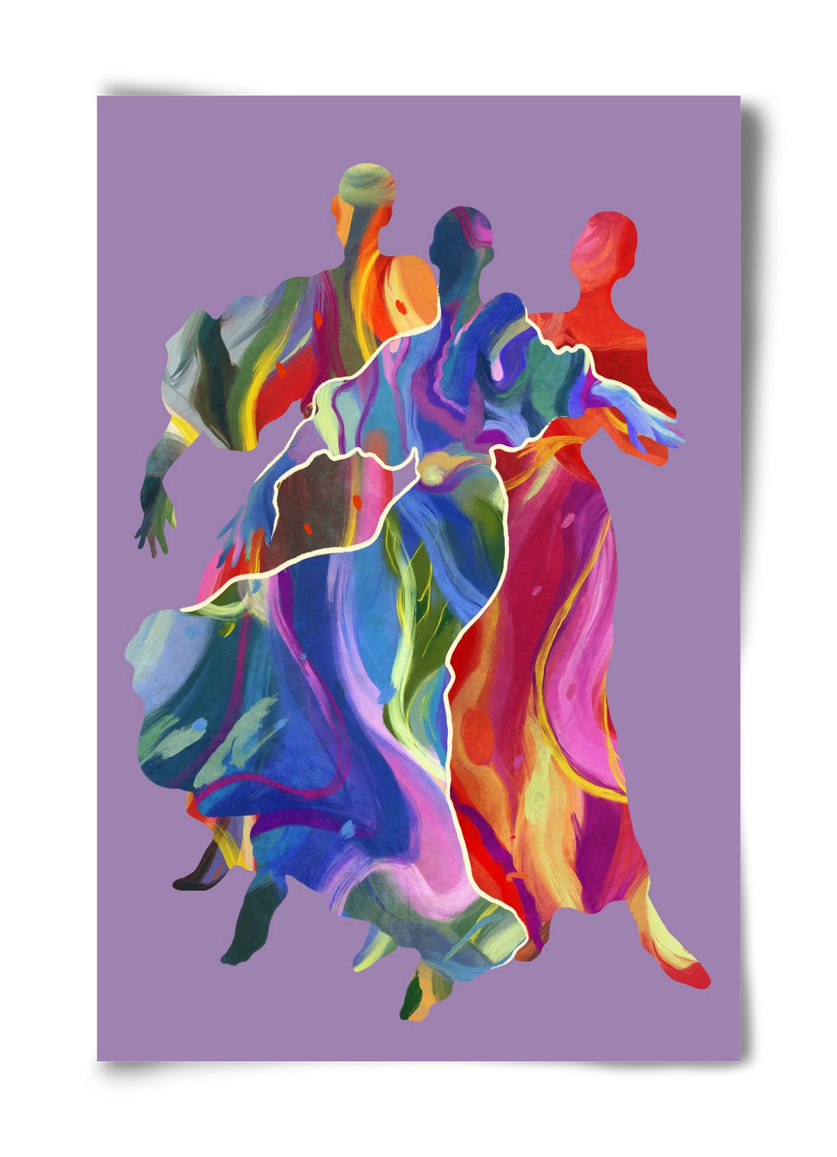 Les Danseuses, 40x60 cm, Keret nélkül