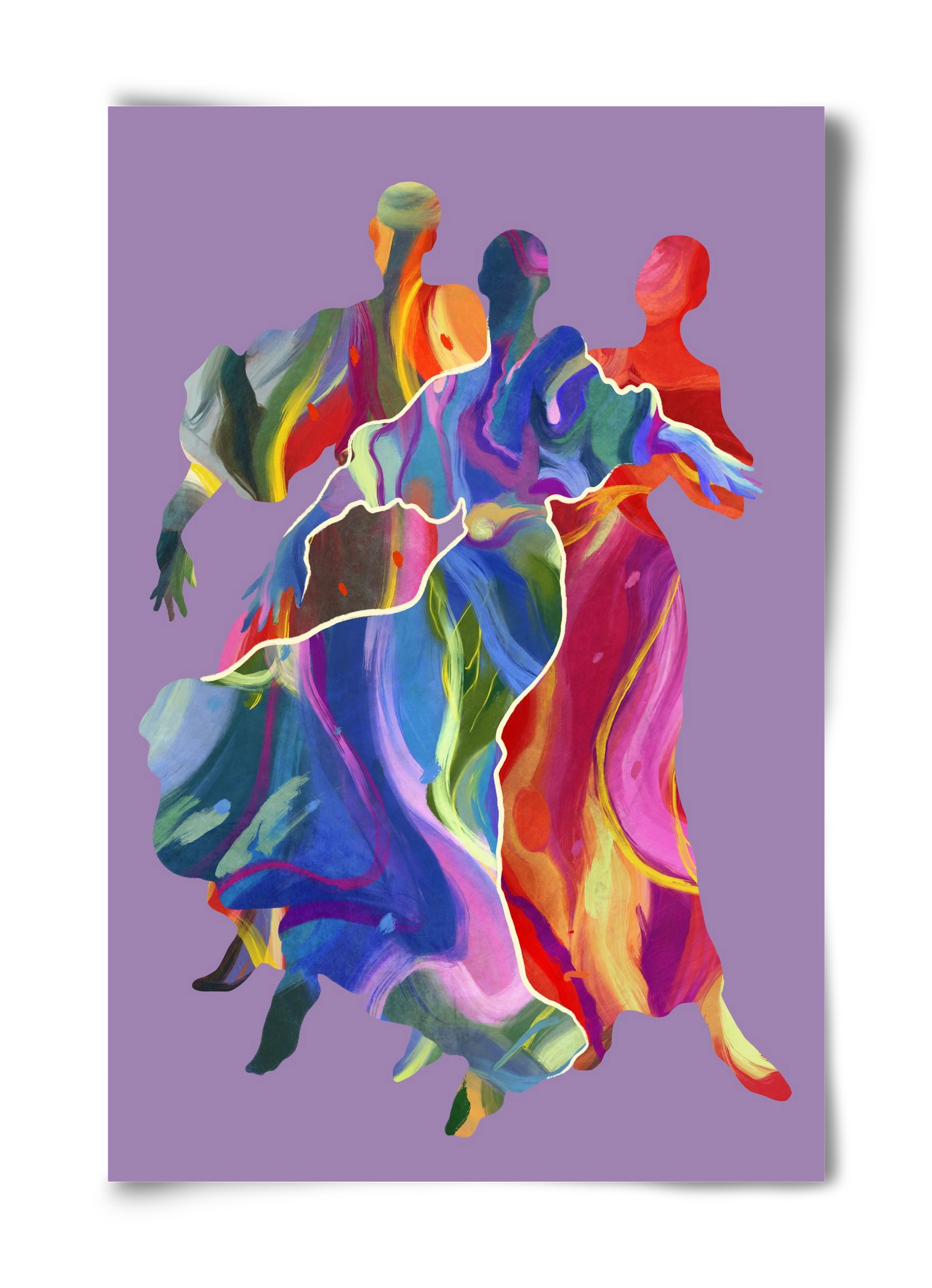 Les Danseuses, 40x60 cm, Keret nélkül