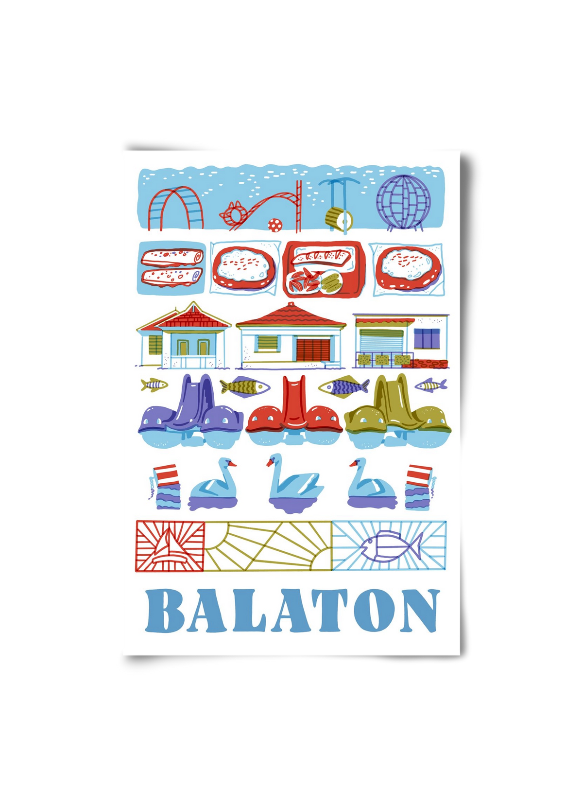 Balaton, 20x30 cm, Keret nélkül