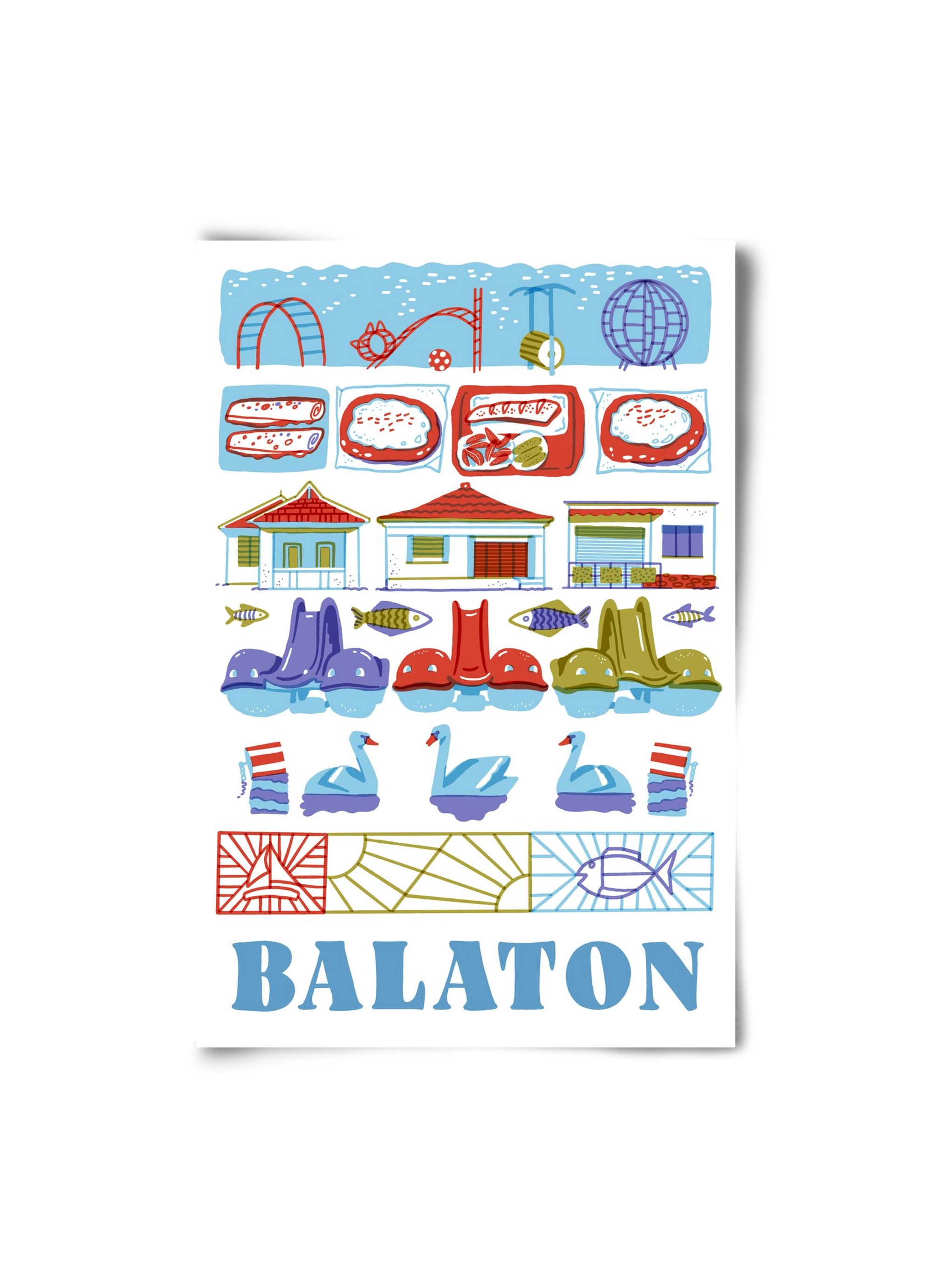 Balaton, 20x30 cm, Keret nélkül