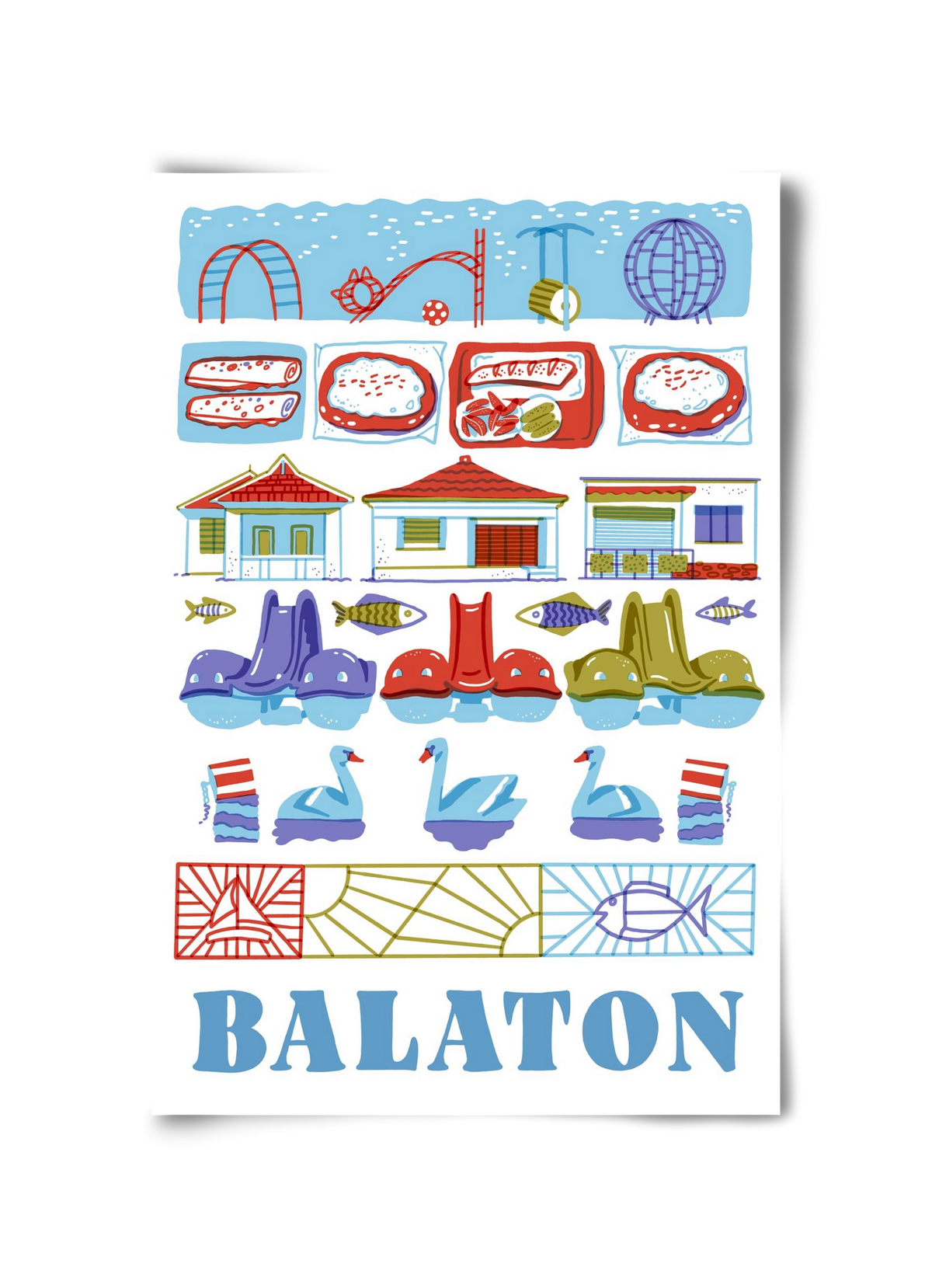 Balaton, 30x45 cm, Keret nélkül