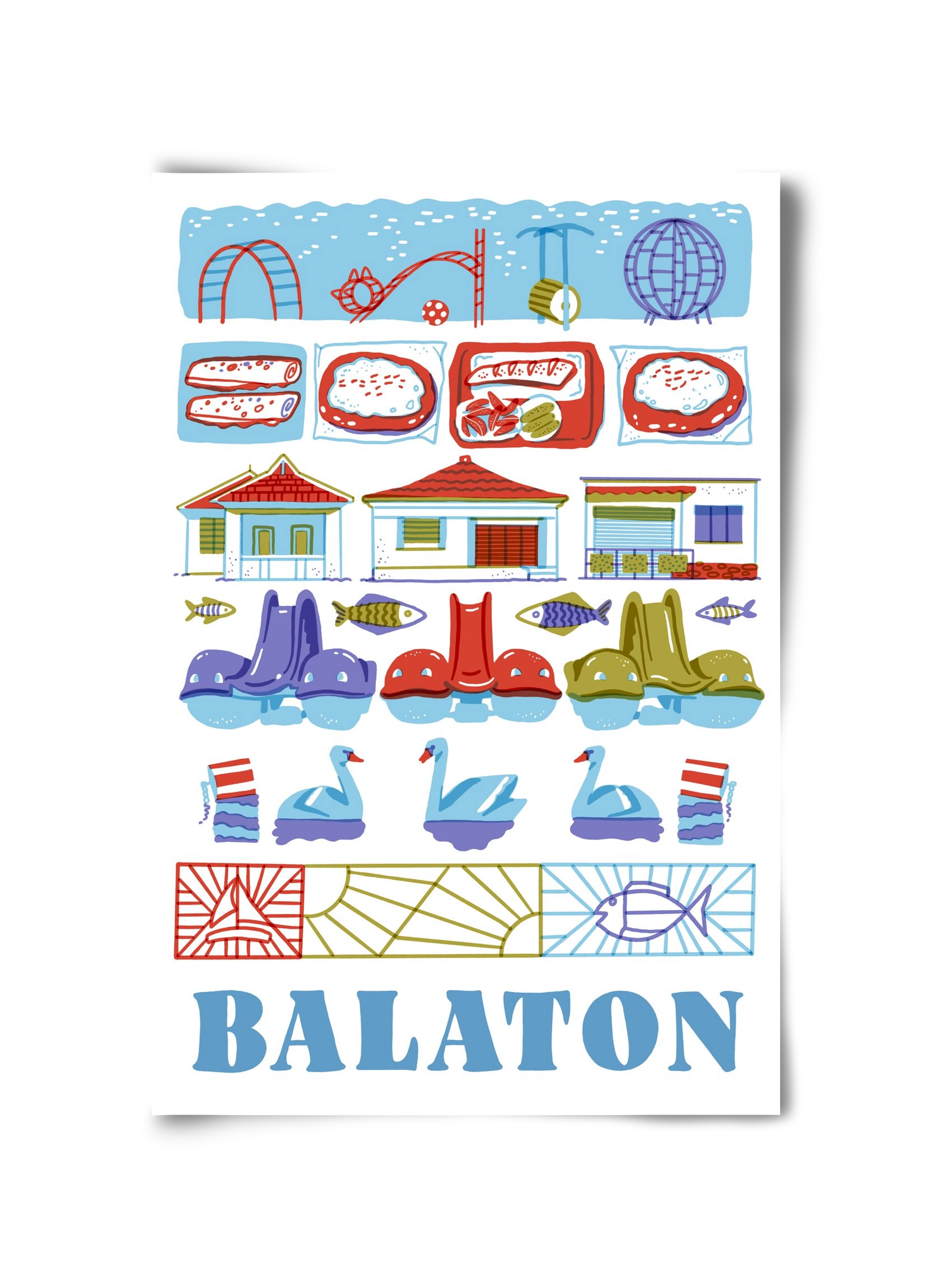 Balaton, 30x45 cm, Keret nélkül