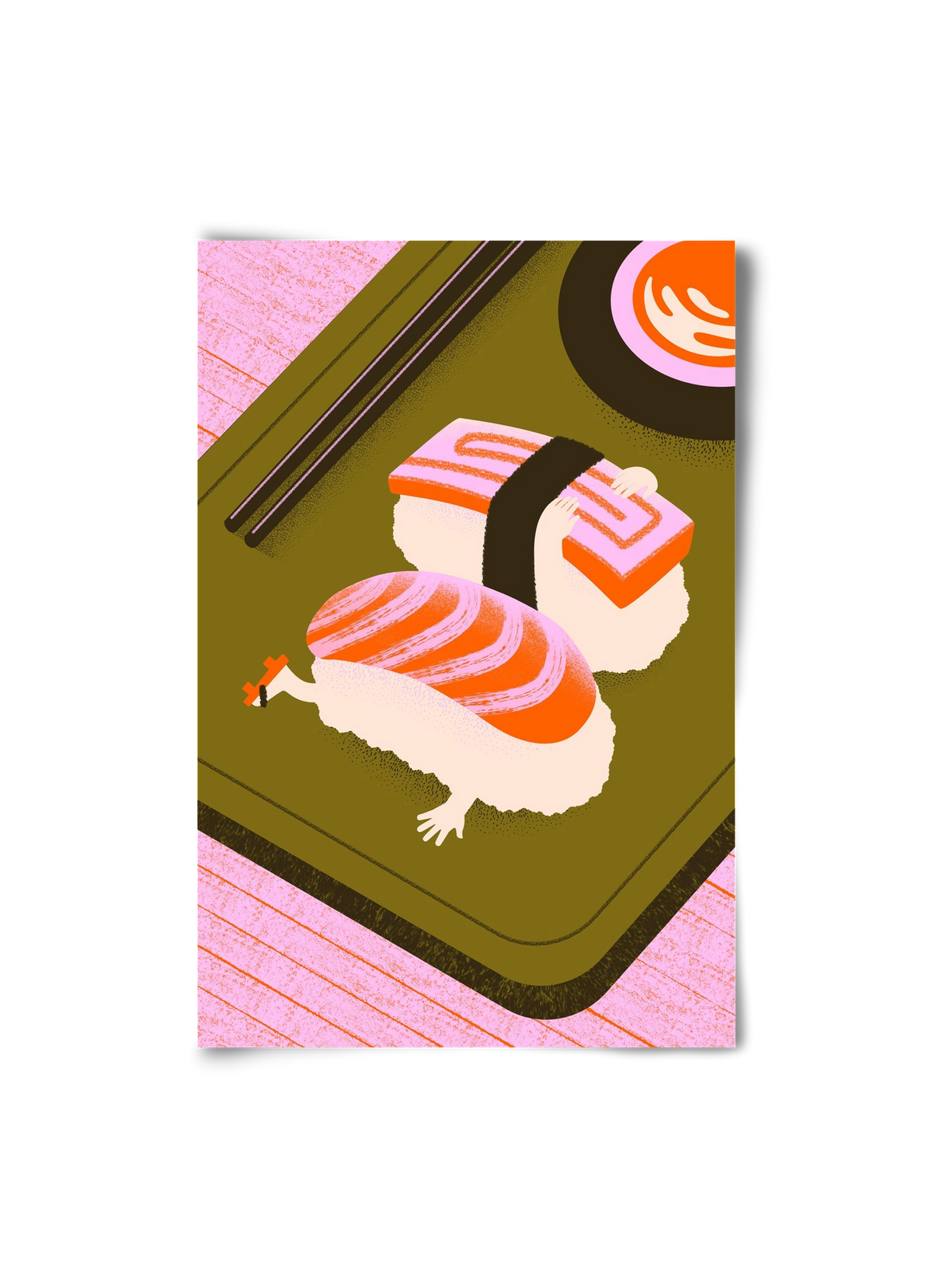 Two Nigiris, two moods, 20x30 cm, Keret nélkül