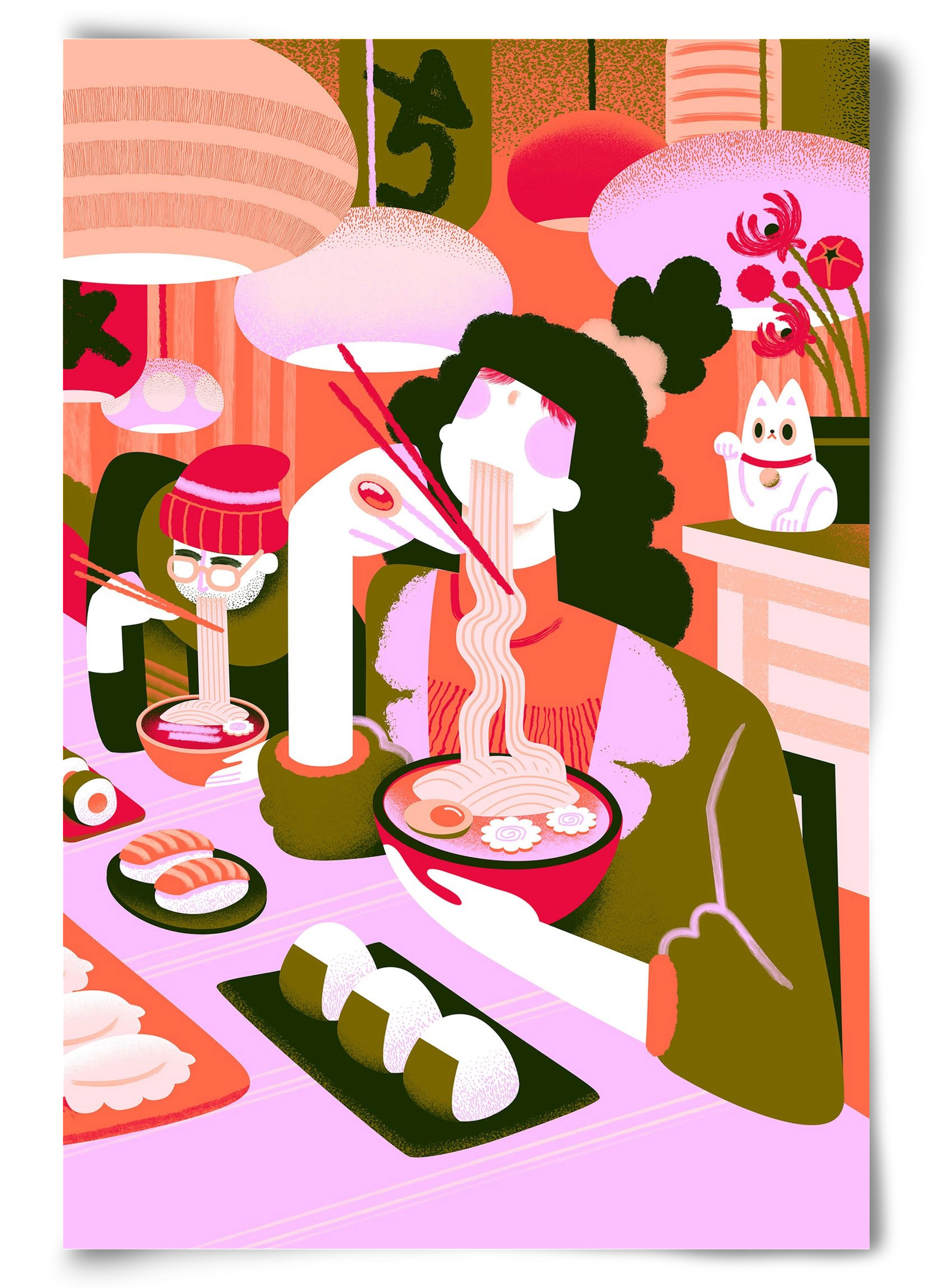 Ramen love, 60x90 cm, Keret nélkül