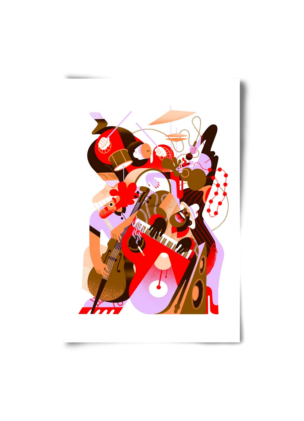 Jazzband, 20x30 cm, Keret nélkül