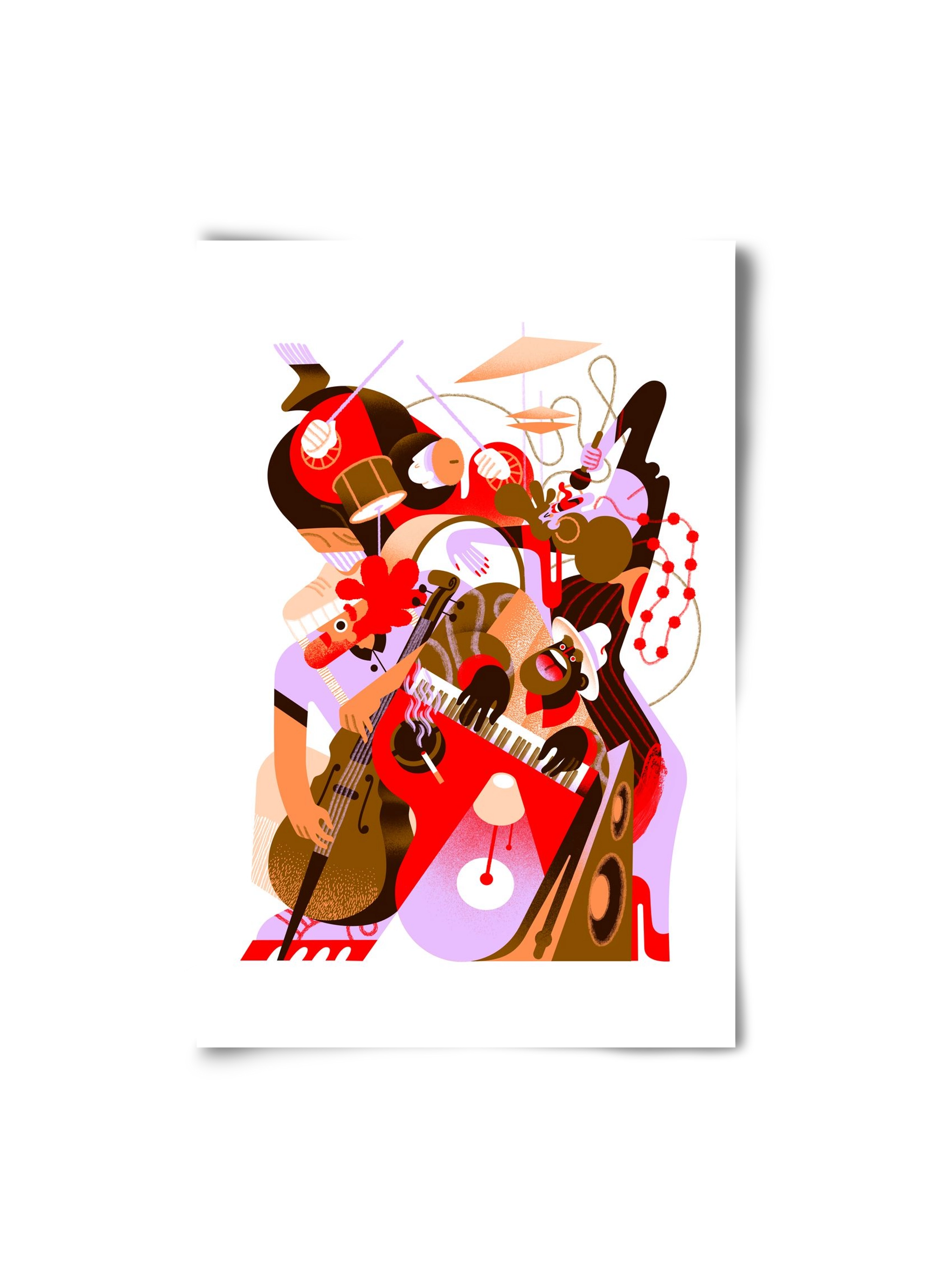 Jazzband, 20x30 cm, Keret nélkül