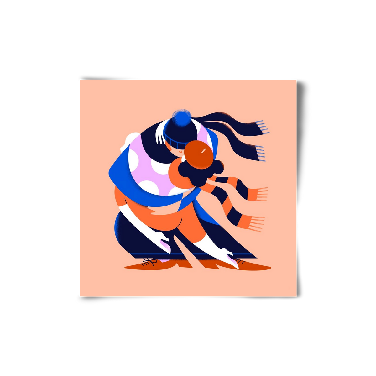 Winterdance, 20x20 cm, Keret nélkül