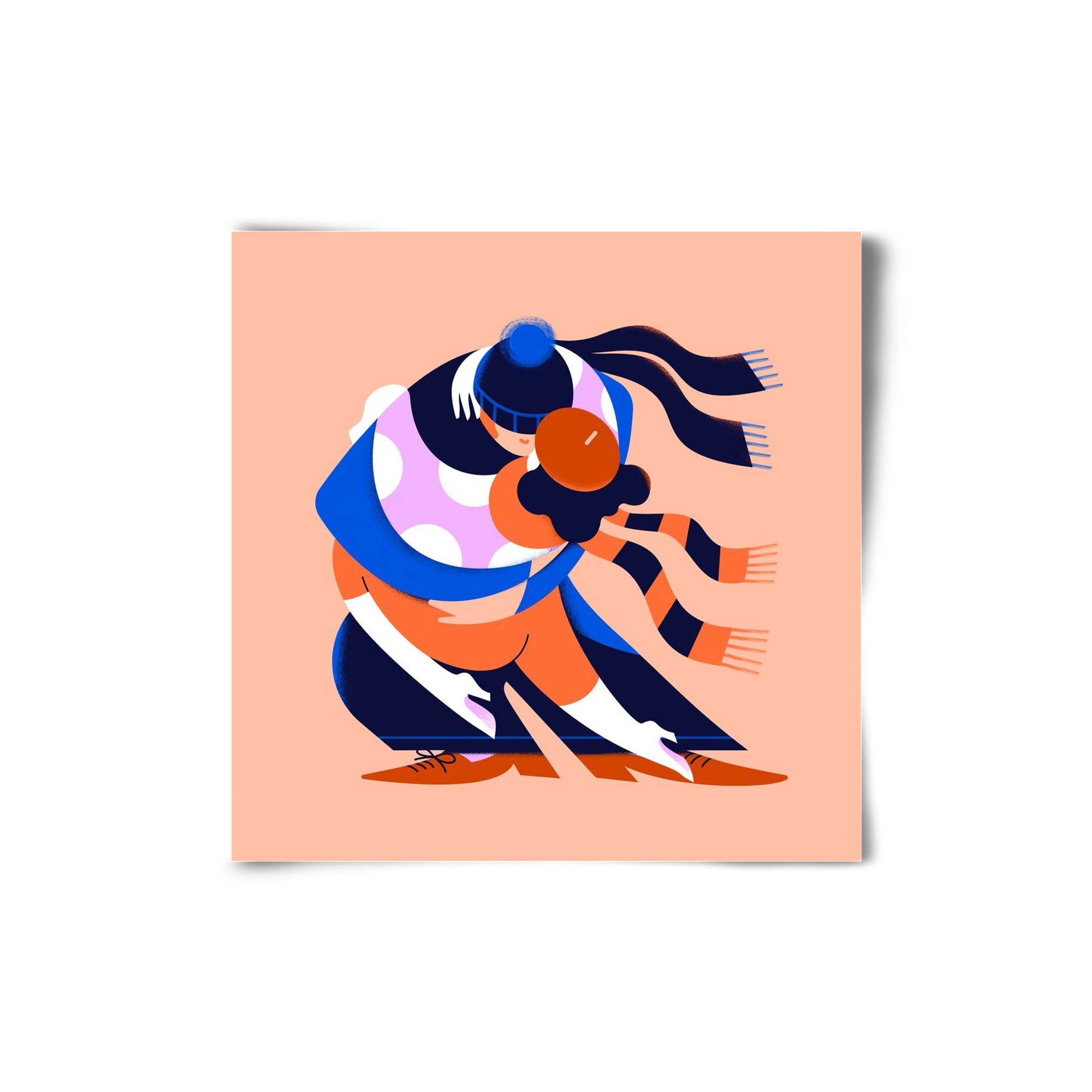 Winterdance, 20x20 cm, Keret nélkül