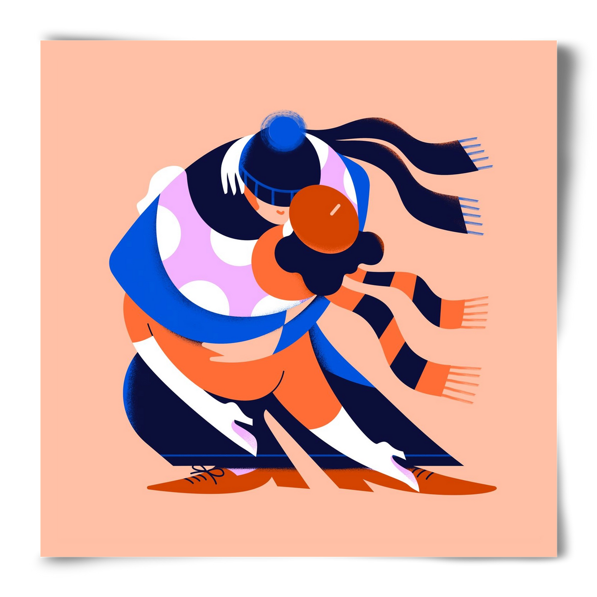 Winterdance, 50x50 cm, Keret nélkül