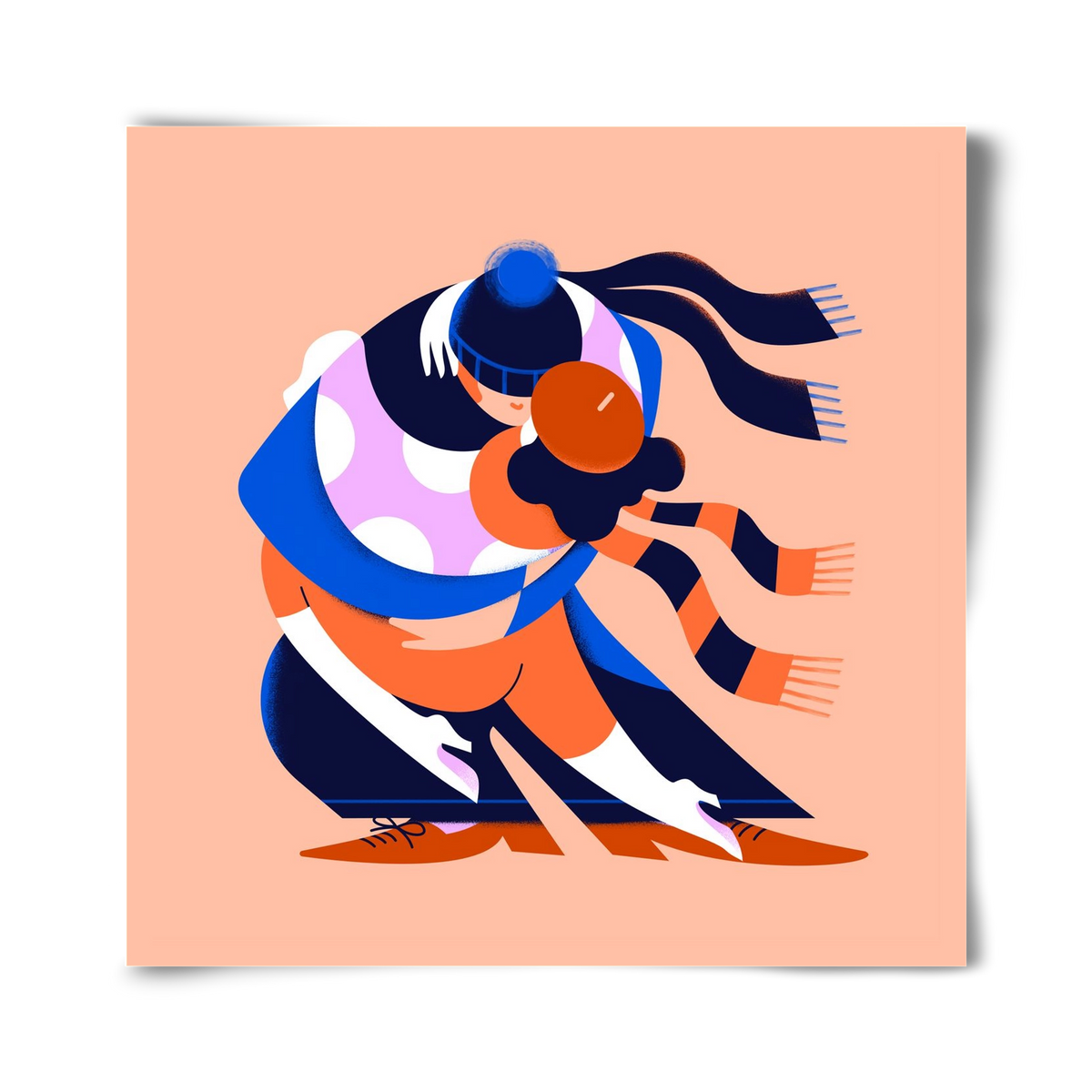 Winterdance, 40x40 cm, Keret nélkül