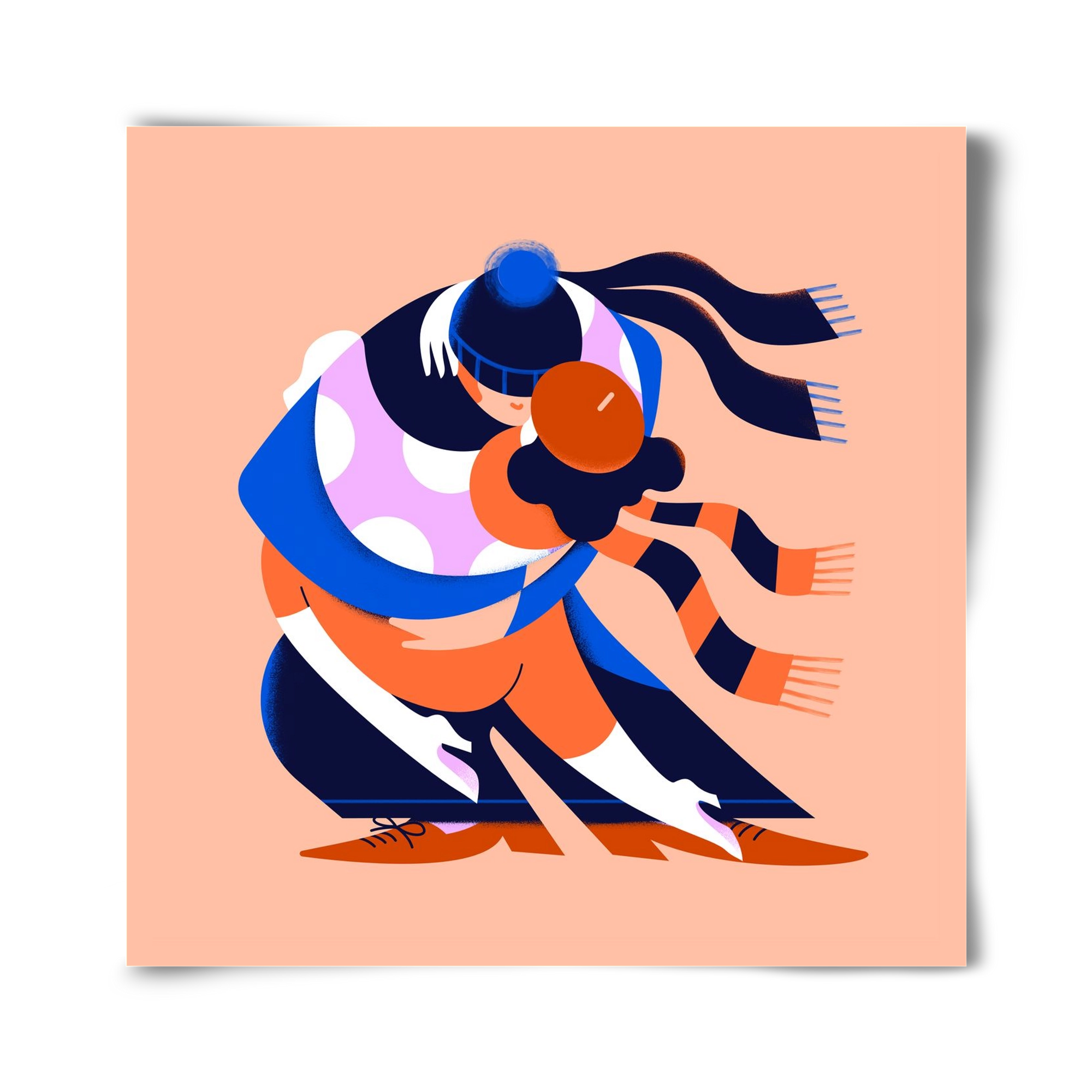 Winterdance, 40x40 cm, Keret nélkül